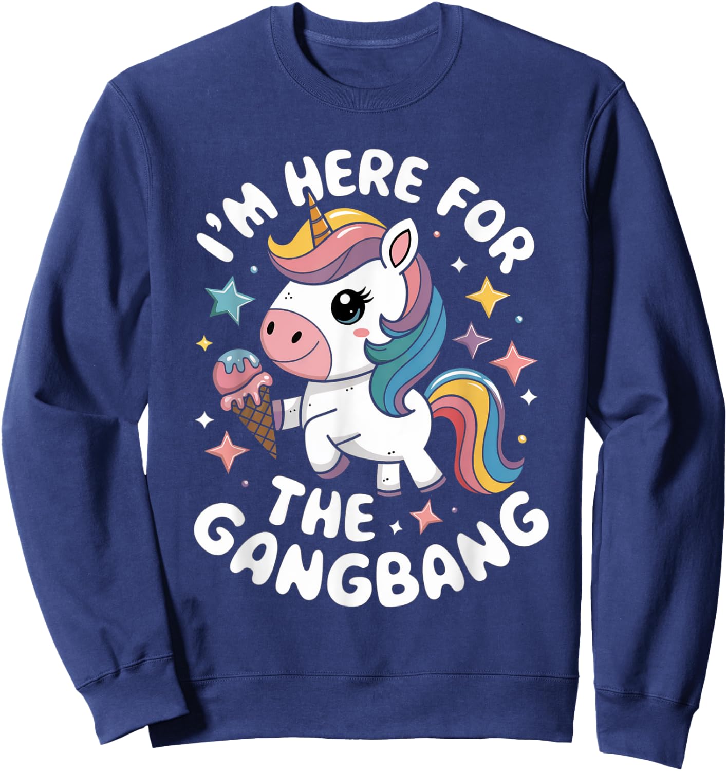 Naughty Embarrassing Joke, Inappropriate Adults Humor Gag Sweatshirt - Sweatshirt | Navy