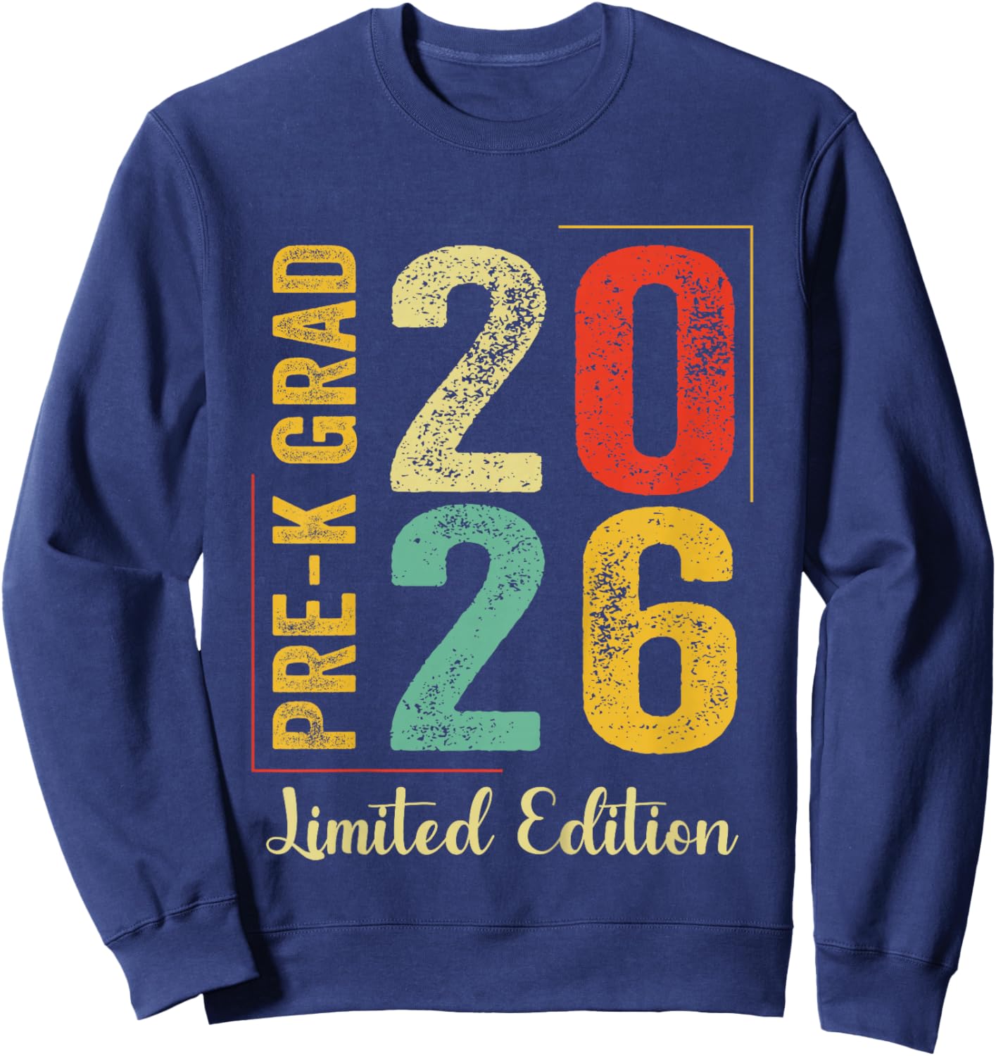 Kids Pre-K Preschool Graduation 2026 Pre-K Grad 2026 Sweatshirt - Sweatshirt | Navy