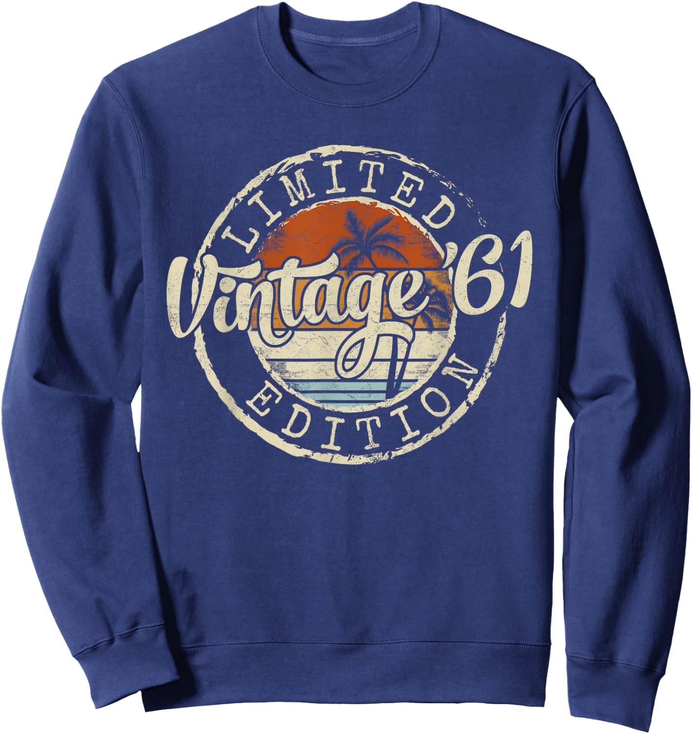 Vintage 1961 64th Birthday Gifts Women 64 Year Old Sweatshirt - Sweatshirt | Navy
