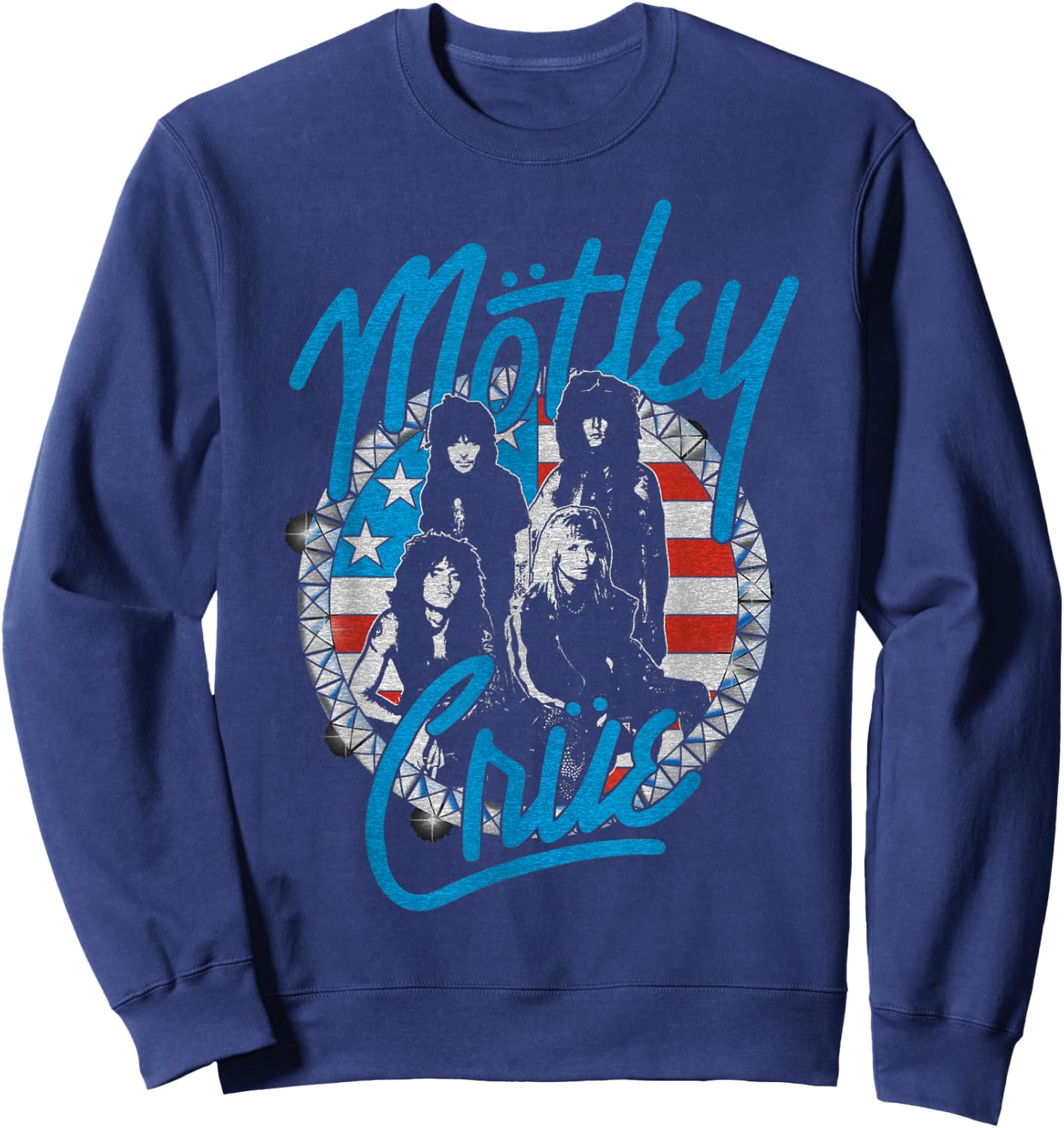 Mötley Crüe - Girls Vintage Small Sweatshirt - Sweatshirt | Navy
