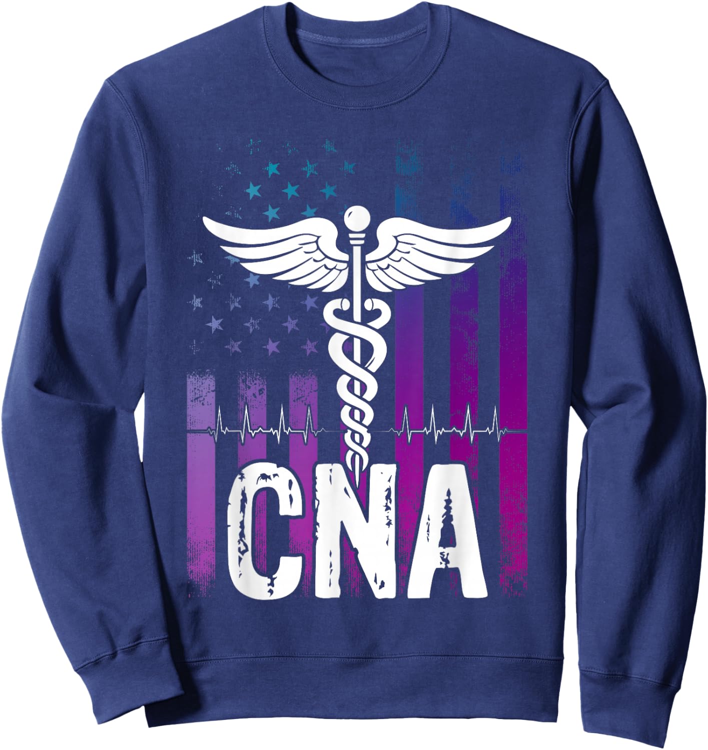 CNA Job Certified Nursing Assistant Sweatshirt - Sweatshirt | Navy