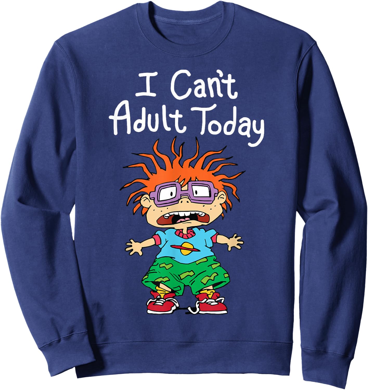 I Can't Adult Today Chuckie Sweatshirt - Sweatshirt | Navy