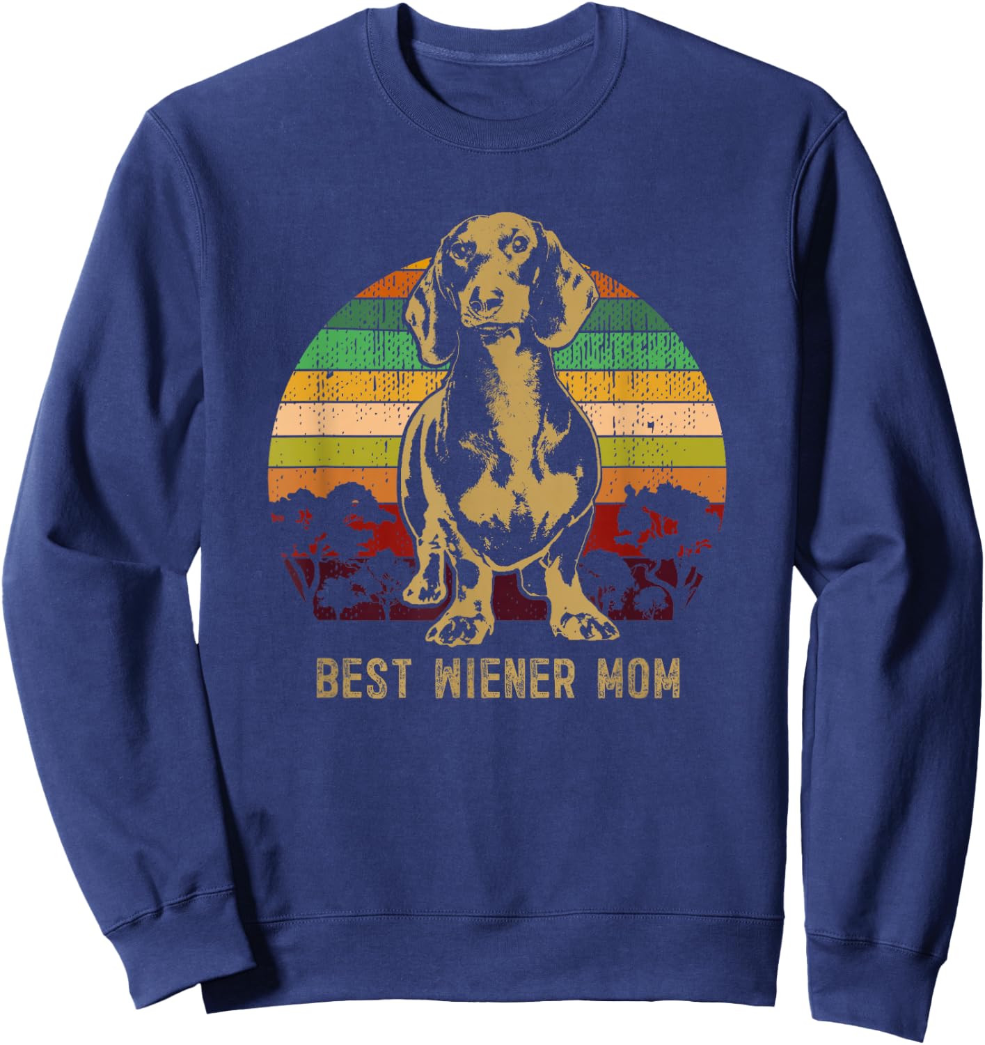 Dachshund Doxie Wiener Sausage Dog Sweatshirt - Sweatshirt | Navy