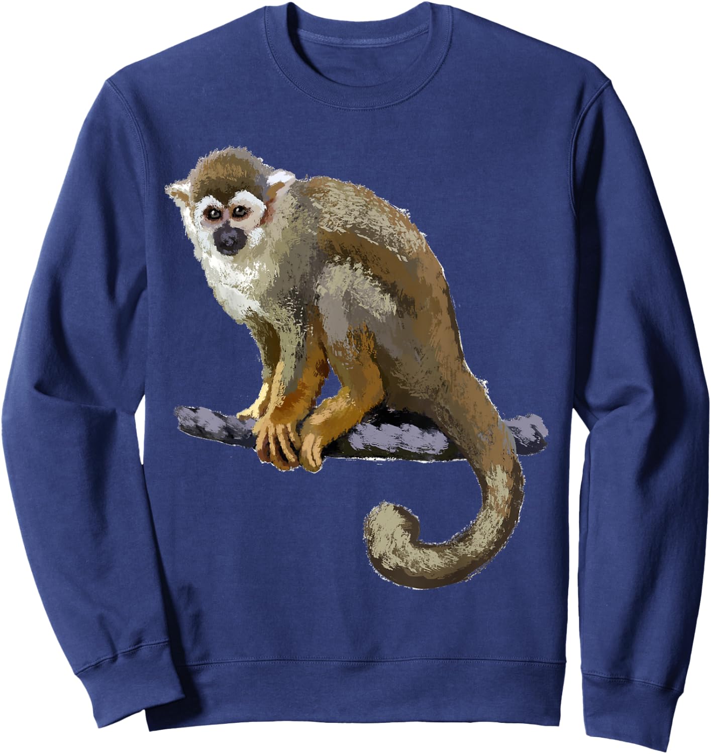 Squirrel Monkey T Shirt Sweatshirt - Sweatshirt | Navy