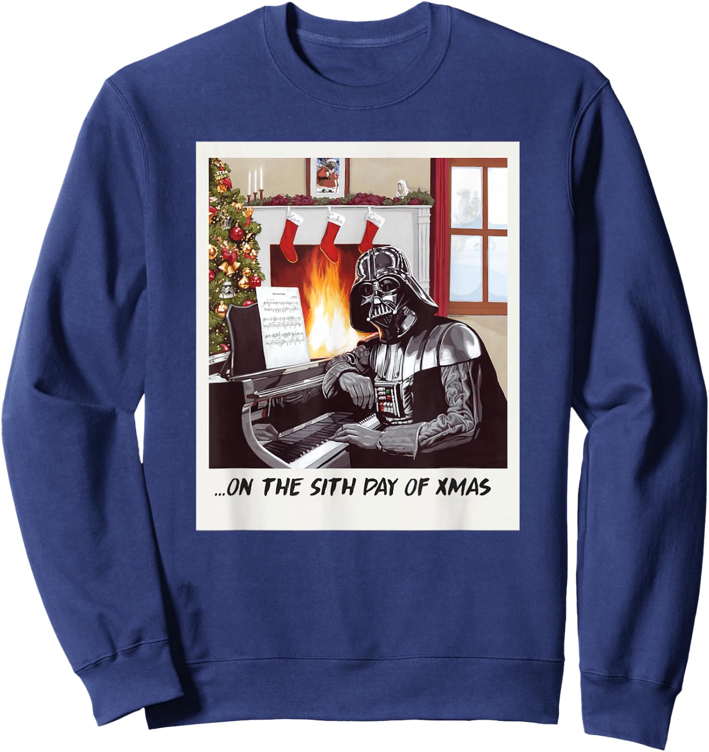 Star Wars Darth Vader Sith Day of Xmas Holiday Sweatshirt - Sweatshirt | Navy