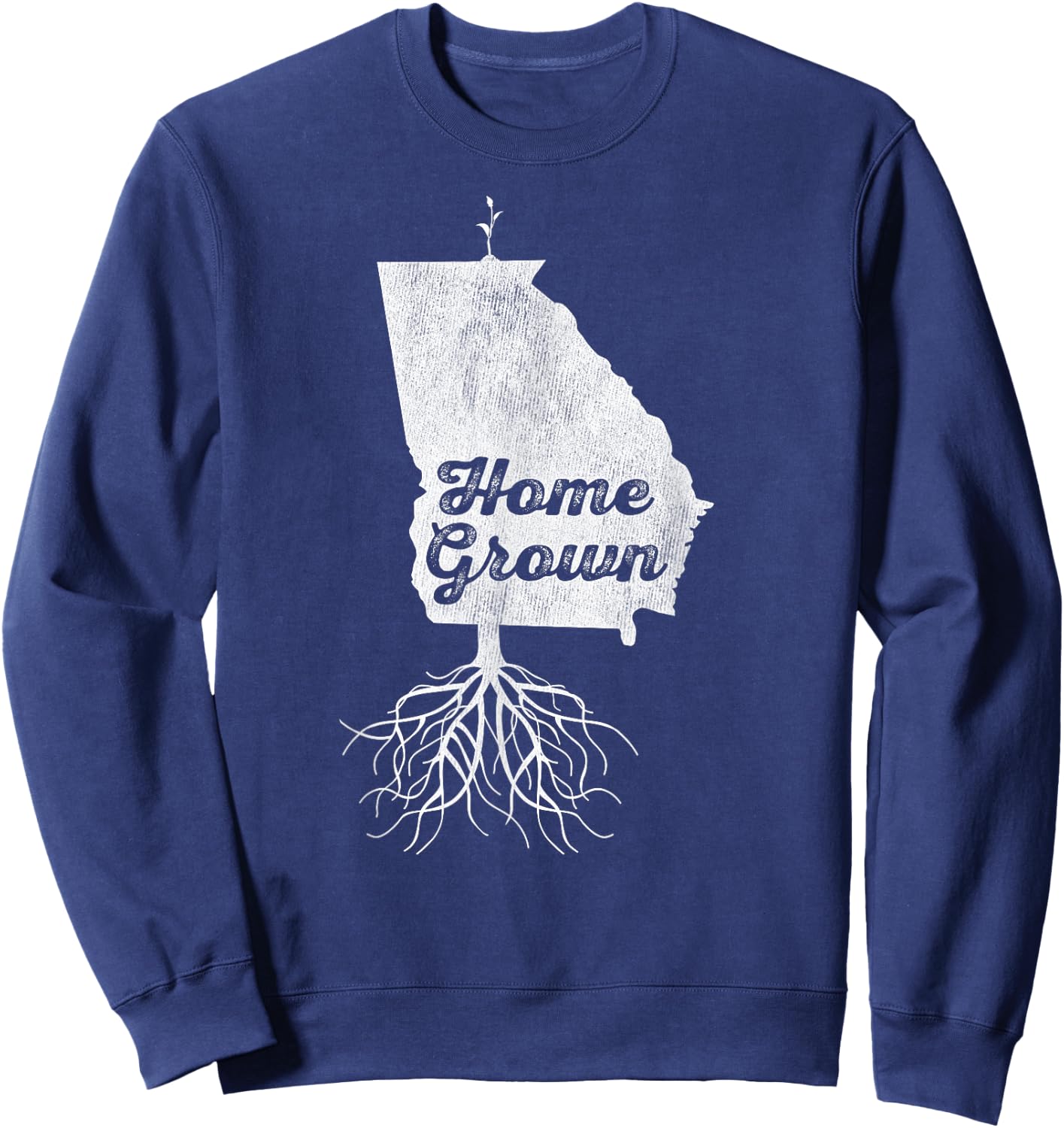 Georgia T Shirt Home Grown Roots GA State Pride Sweatshirt - Sweatshirt | Navy