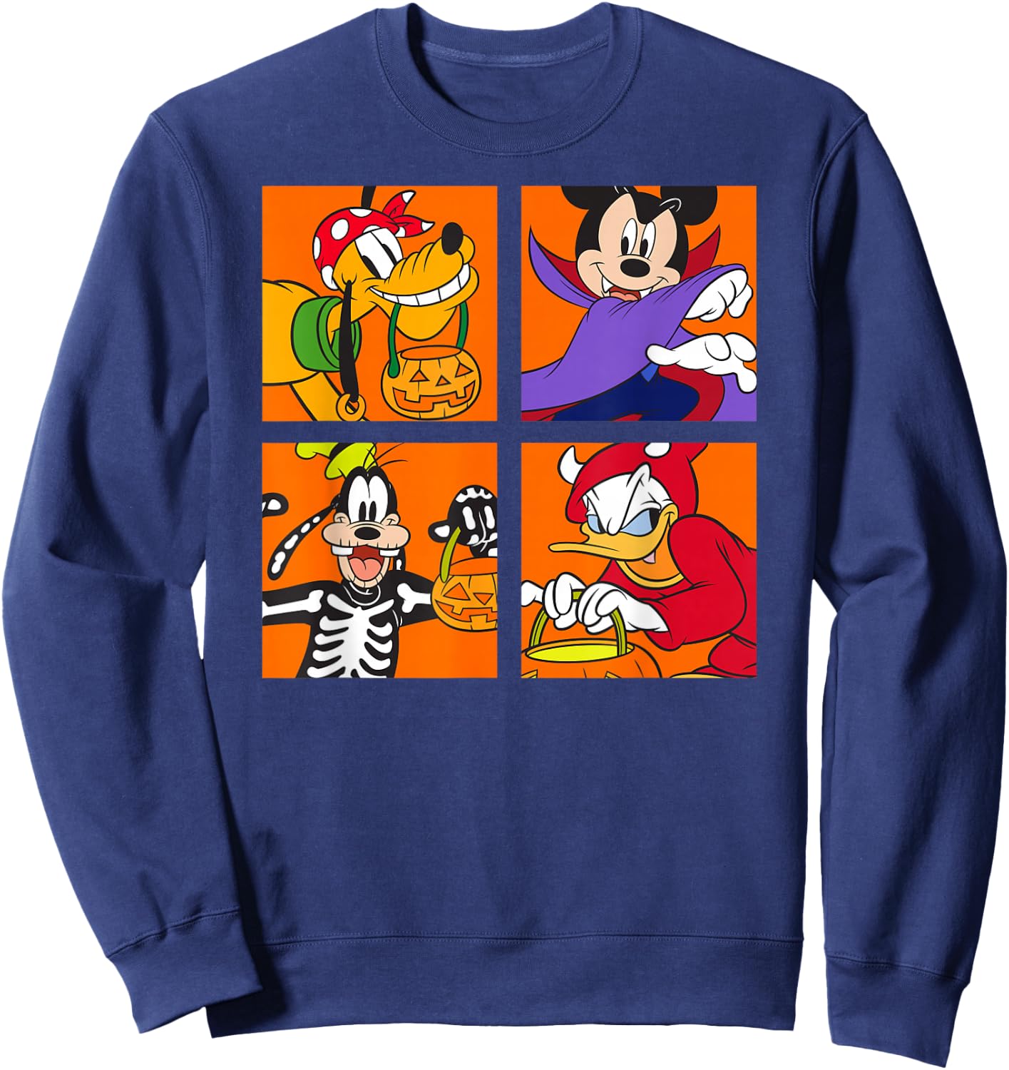 Disney - Mickey Mouse and Friends Surprise Halloween Sweatshirt - Sweatshirt | Navy