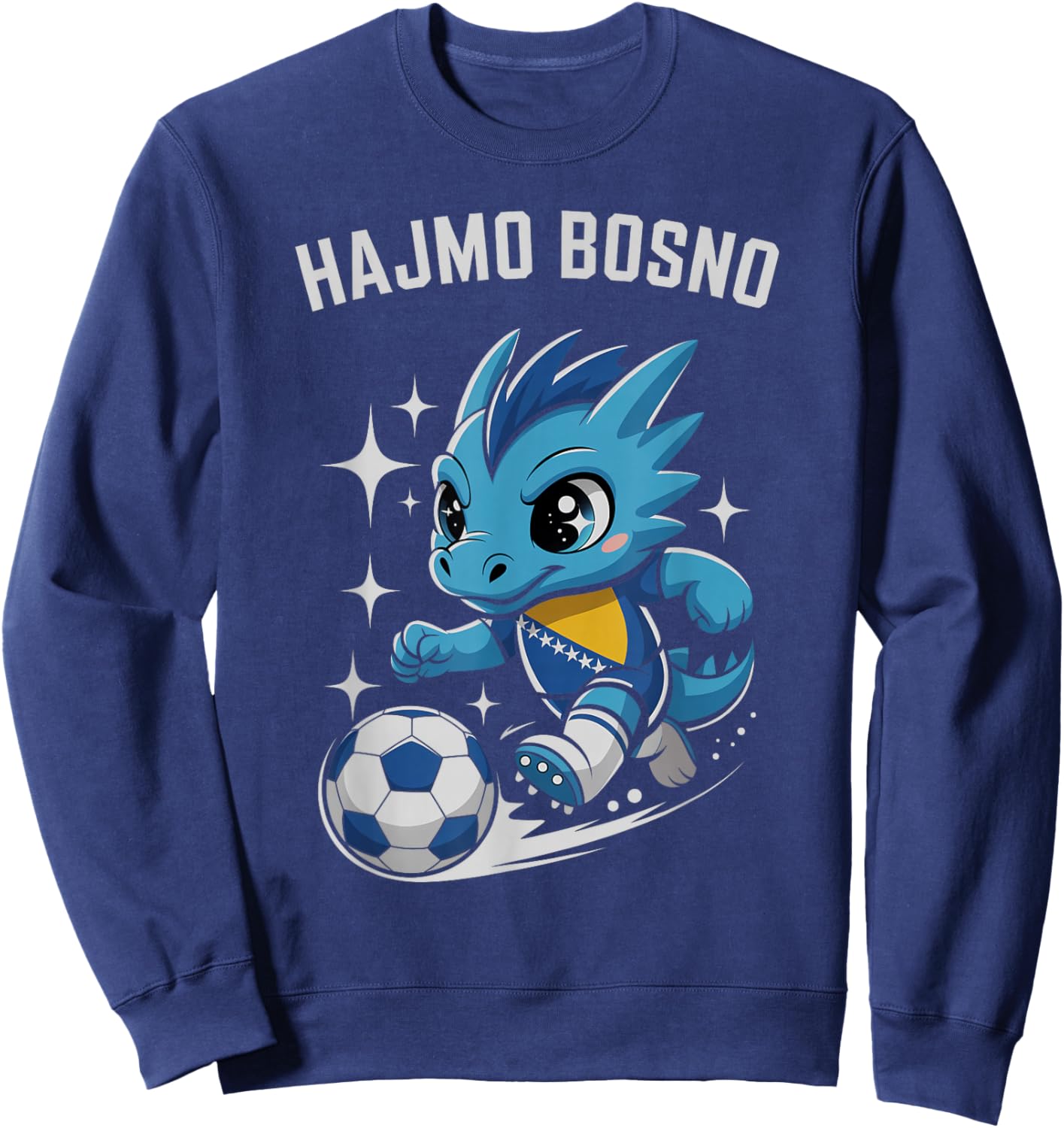 Classic Bosnia Herzegovina HAJMO BOSNO Country Vacay Cheer Sweatshirt - Sweatshirt | Navy