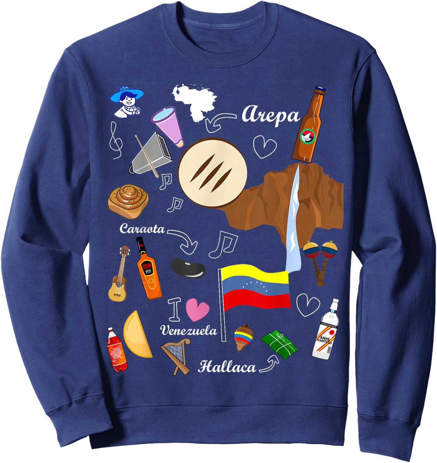 I Am a Proud Venezuelan Sweatshirt - Sweatshirt | Navy