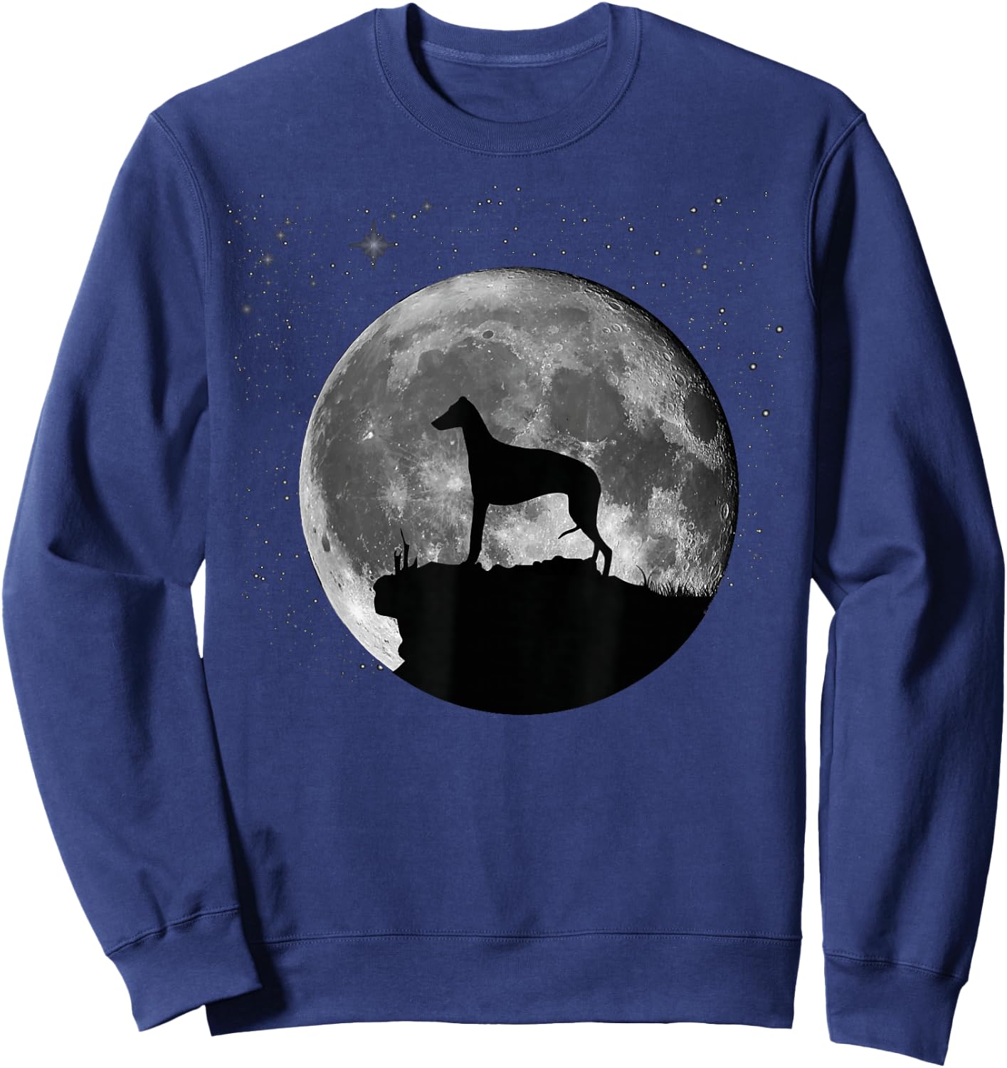 Greyhound Grey-Dog Italian-Greyhound Sweatshirt - Sweatshirt | Navy
