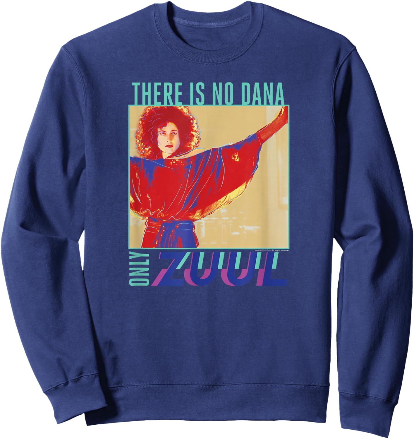 Ghostbusters Pop Art There is No Dana Only Zuul Retro Movie Sweatshirt - Sweatshirt | Navy