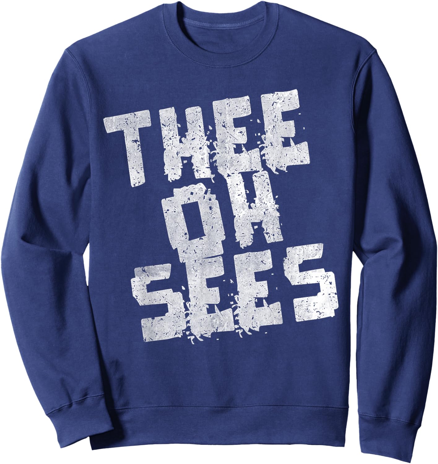 The TOS Typography Shirt Men and Women Sweatshirt - Sweatshirt | Navy