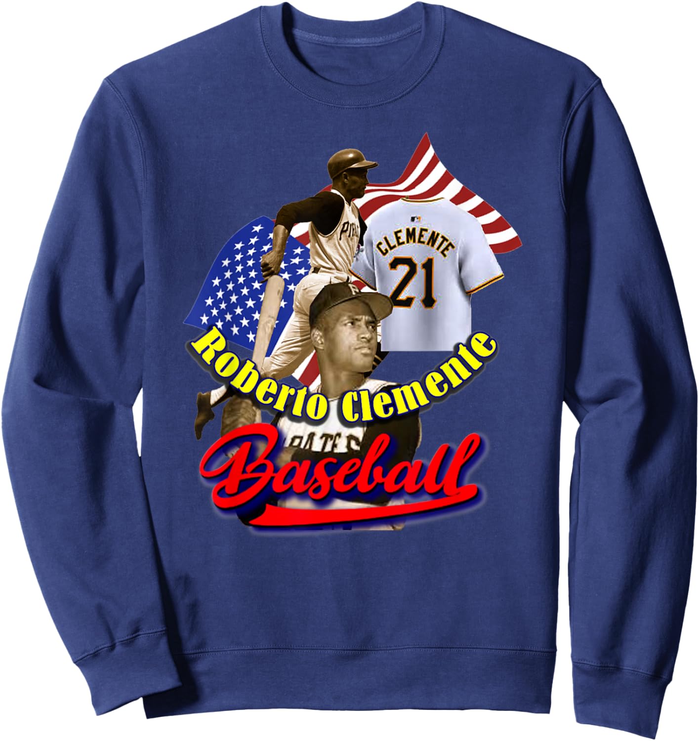 Roberto Clemente_002 Sweatshirt - Sweatshirt | Navy