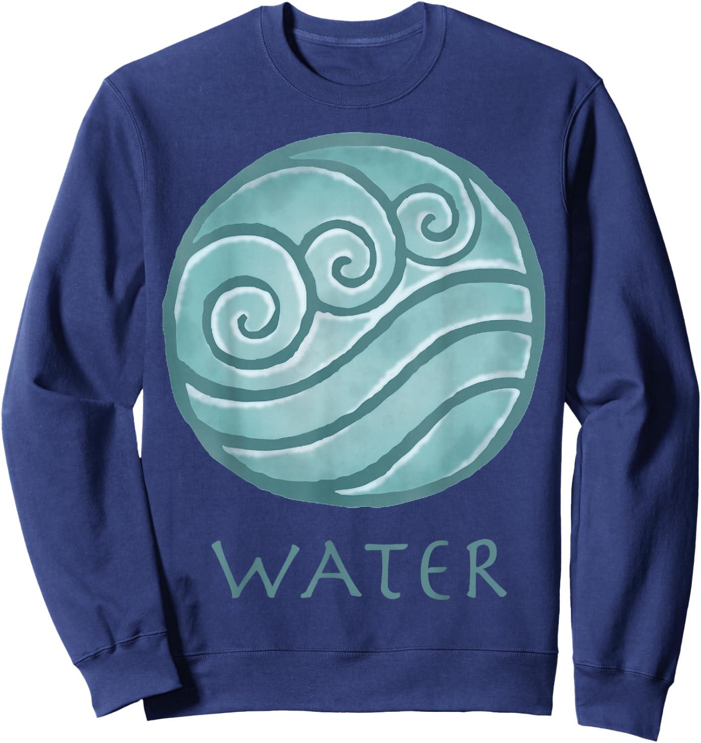 Avatar: The Last Airbender Painted Water Element Small Sweatshirt - Sweatshirt | Navy