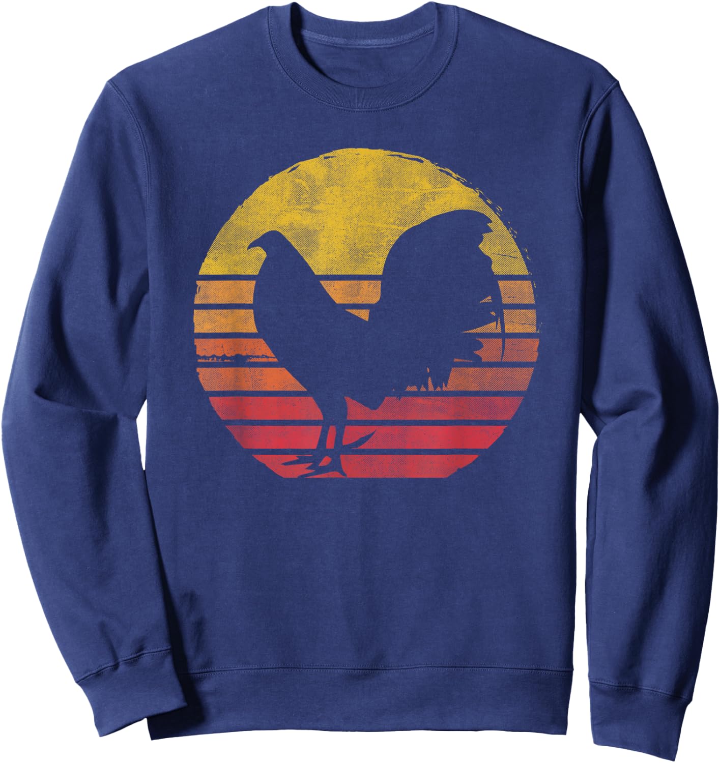 Vintage Cock Fight T Shirt Rooster Shirt Sweatshirt - Sweatshirt | Navy