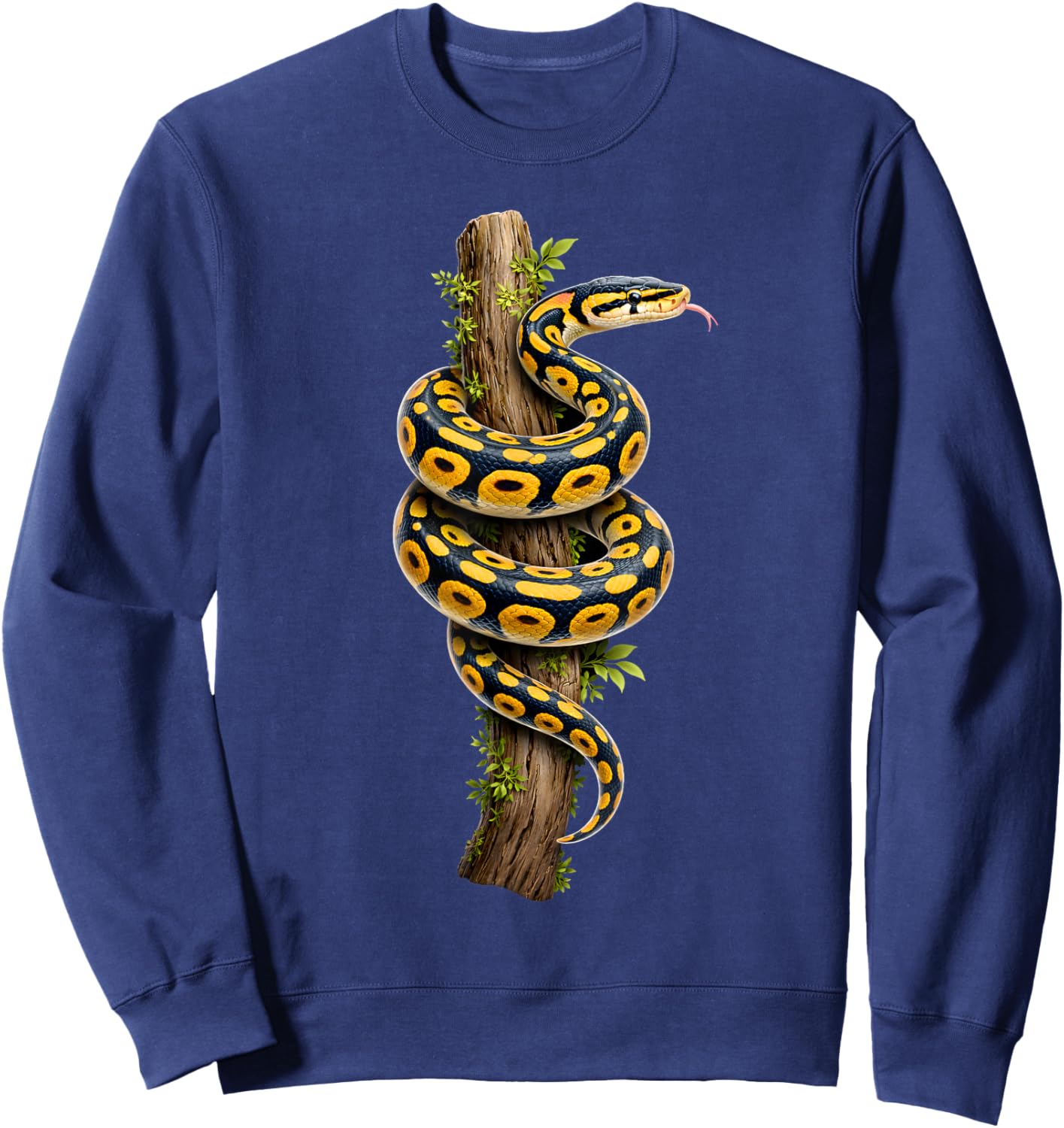 Ball Python Lover Reptile Keeper Snake Owner Enthusiast Sweatshirt - Sweatshirt | Navy