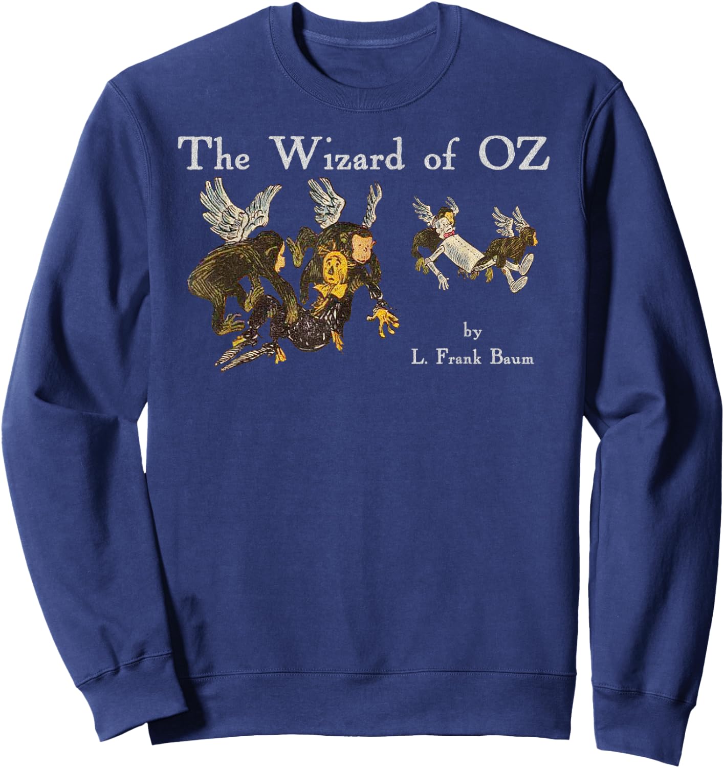 Oz Flying Monkeys Wizard of OZ Shirt-Scarecrow & Tin Man Sweatshirt - Sweatshirt | Navy