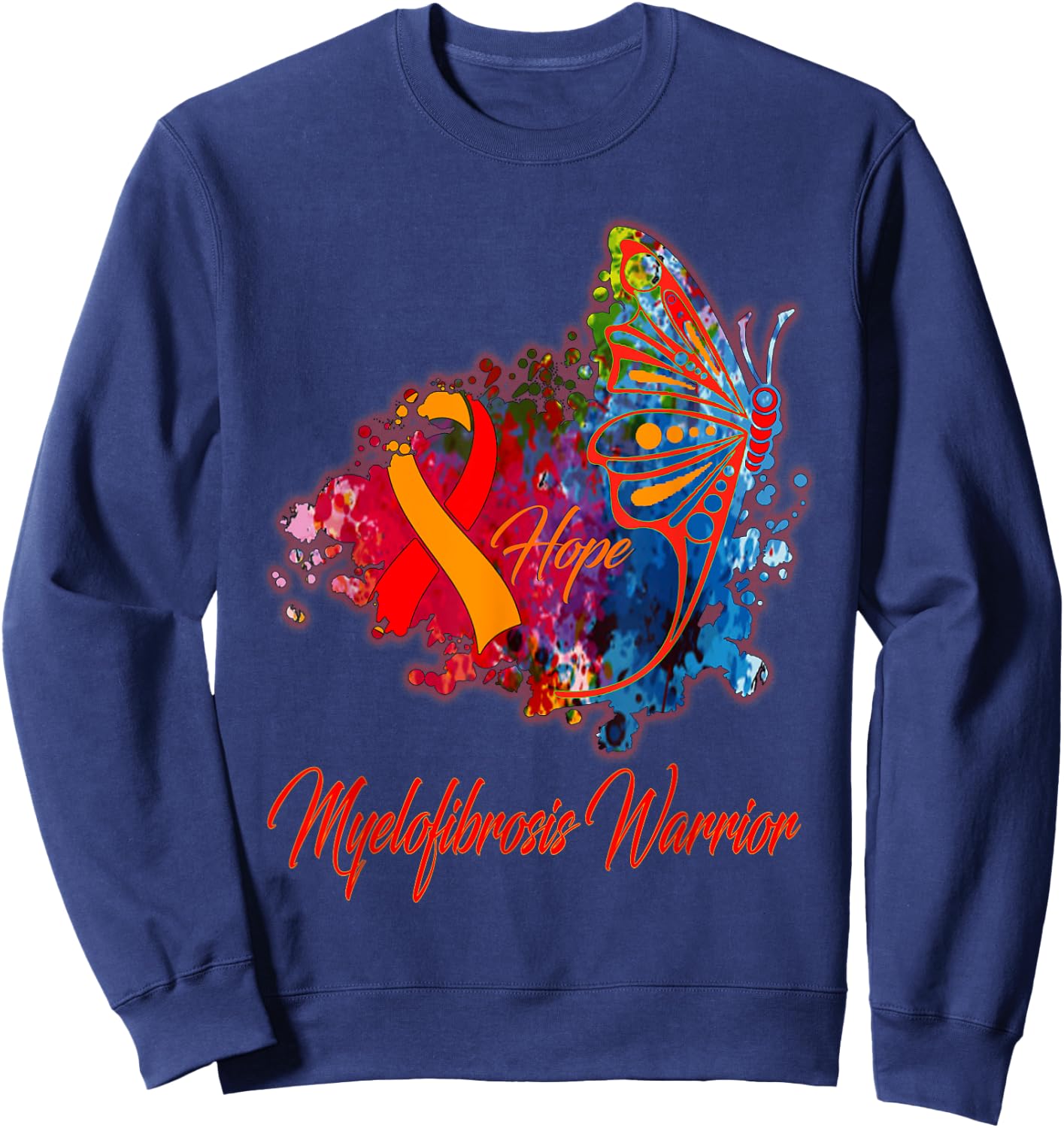Myelofibrosis Awareness Sweatshirt - Sweatshirt | Navy