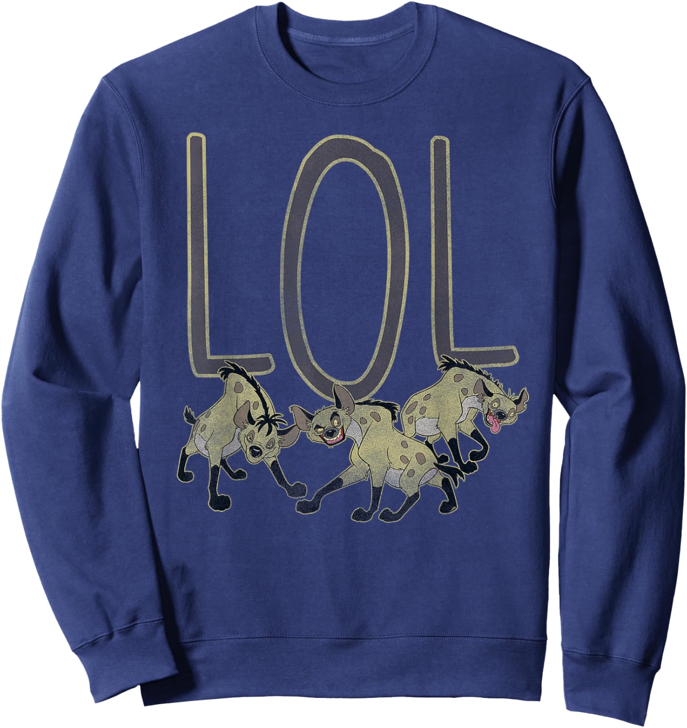 Disney The Lion King LOL Laughing Hyenas Group Vintage Sweatshirt - Sweatshirt | Navy