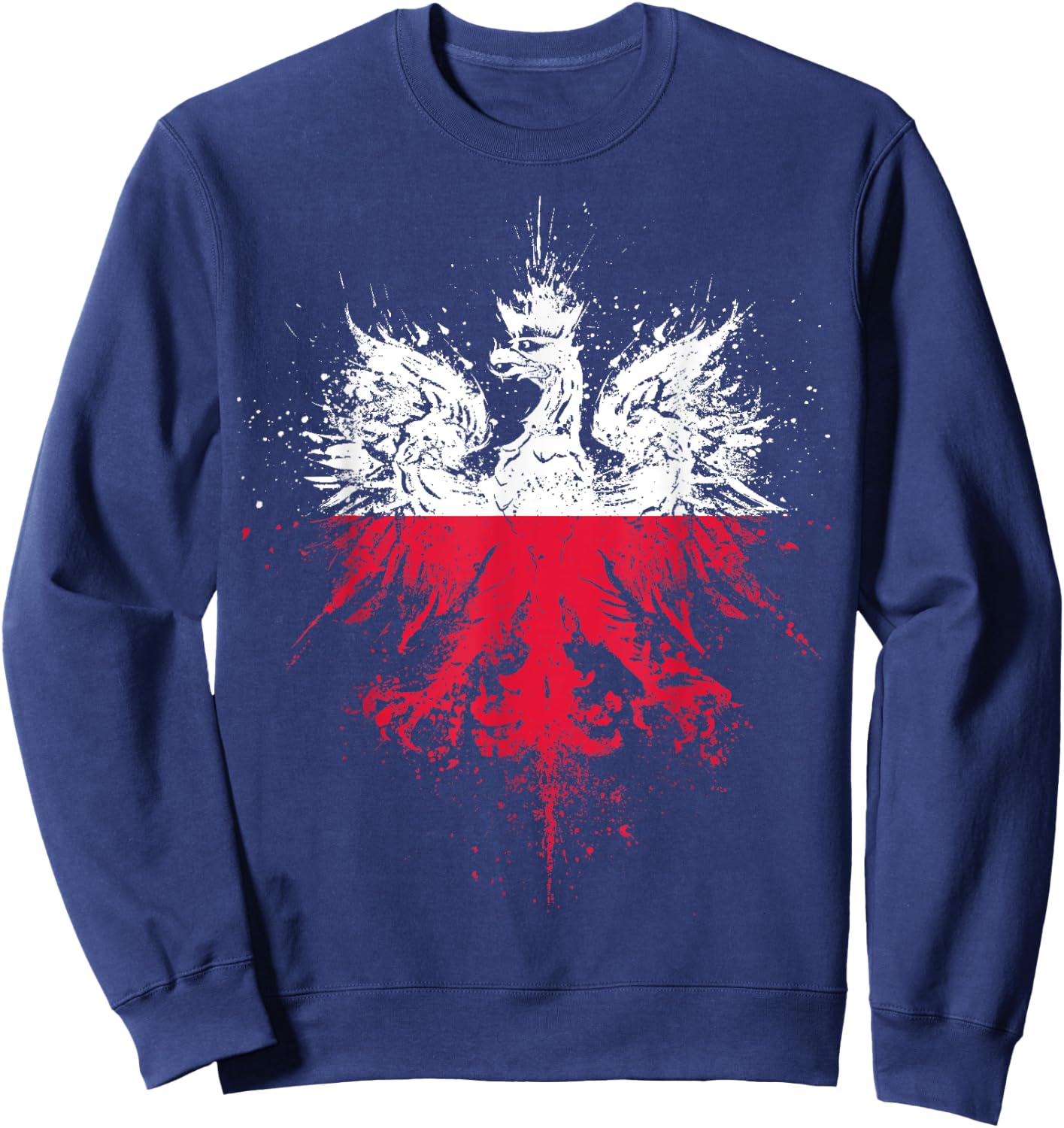 Polish Eagle | Polish Pride | Polish Flag | Polish Sweatshirt - Sweatshirt | Navy