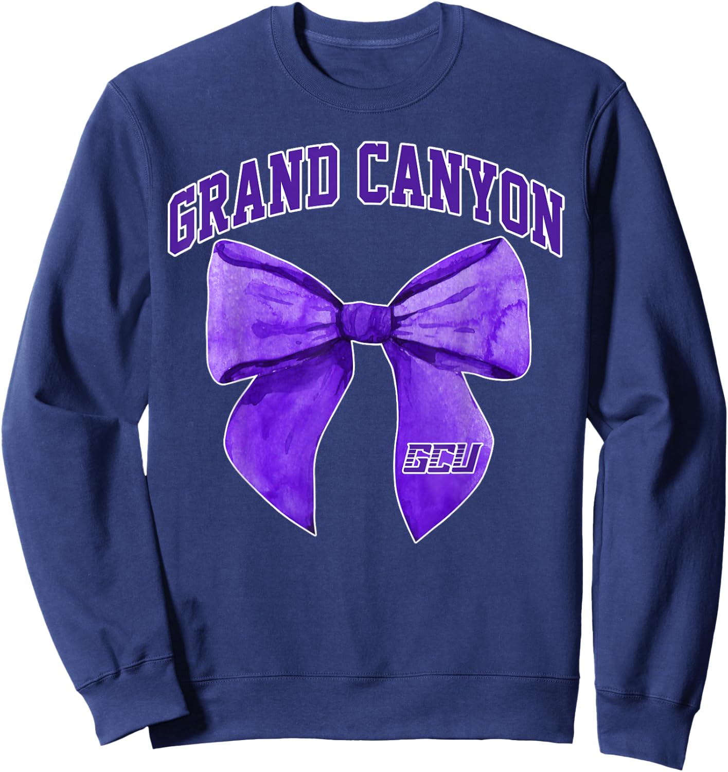 Grand Canyon University Bow Vintage Athletics Girls Sweatshirt - Sweatshirt | Navy