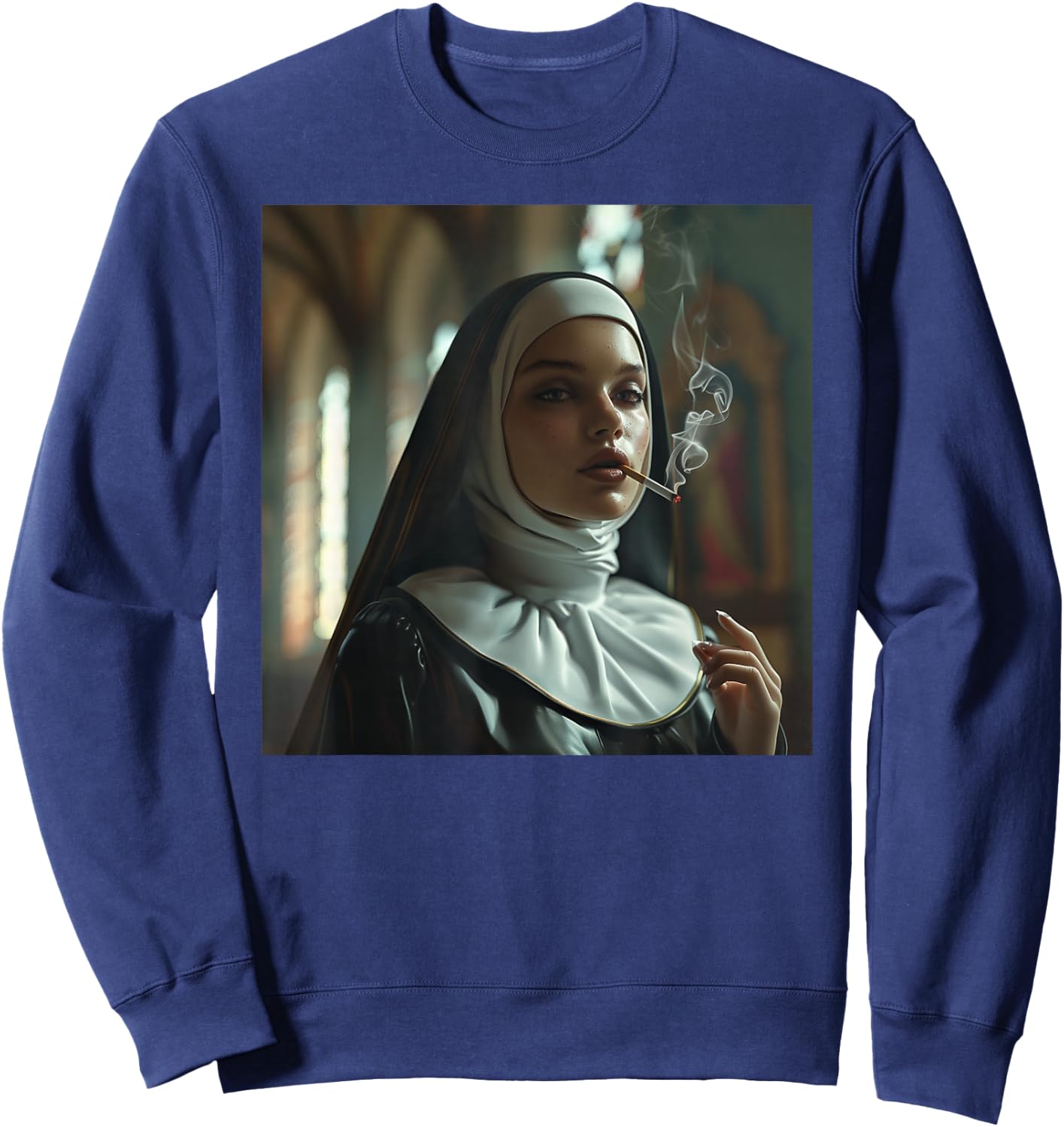 Beautiful rebellious nun, rebellious nun Sweatshirt - Sweatshirt | Navy