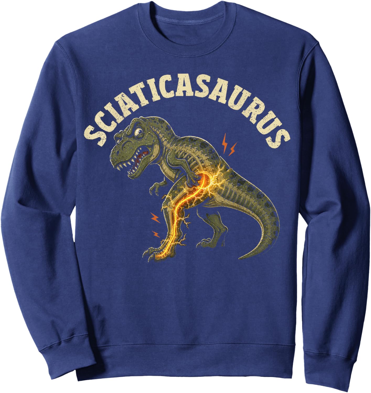 Sciatica Warrior Sciatic Nerve Sweatshirt - Sweatshirt | Navy