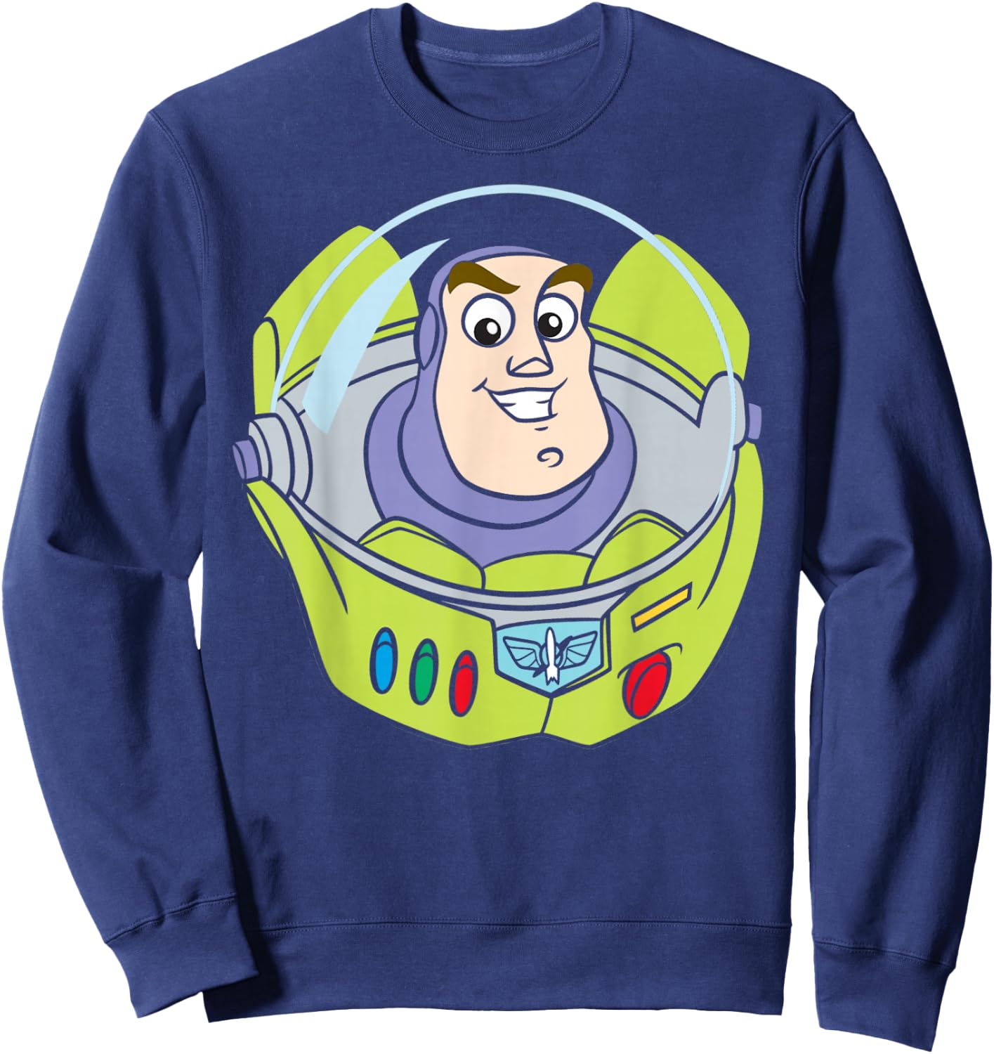 Disney Pixar Toy Story Buzz Lightyear Big Face Sweatshirt - Sweatshirt | Navy