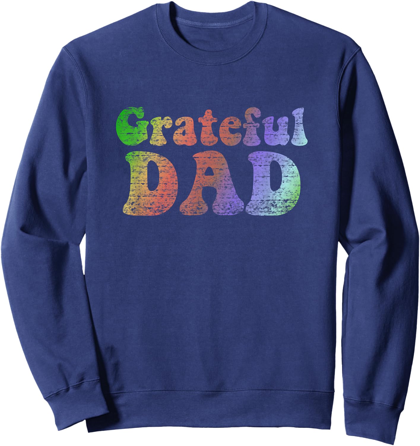 Grateful Dad Vintage Sweatshirt - Sweatshirt | Navy