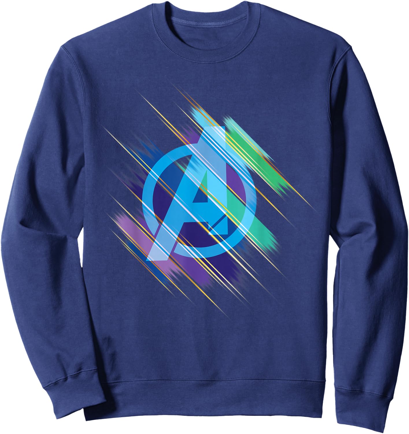 Marvel Avengers: Endgame Logo Blurred Ink Sweatshirt - Sweatshirt | Navy