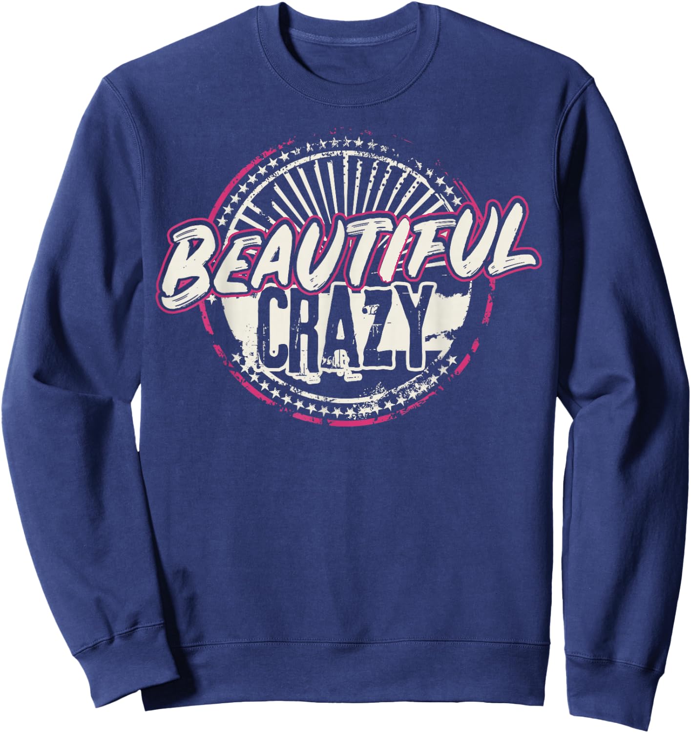 Crazy Women Beautiful Country Music Girl Design Idea Small Sweatshirt - Sweatshirt | Navy