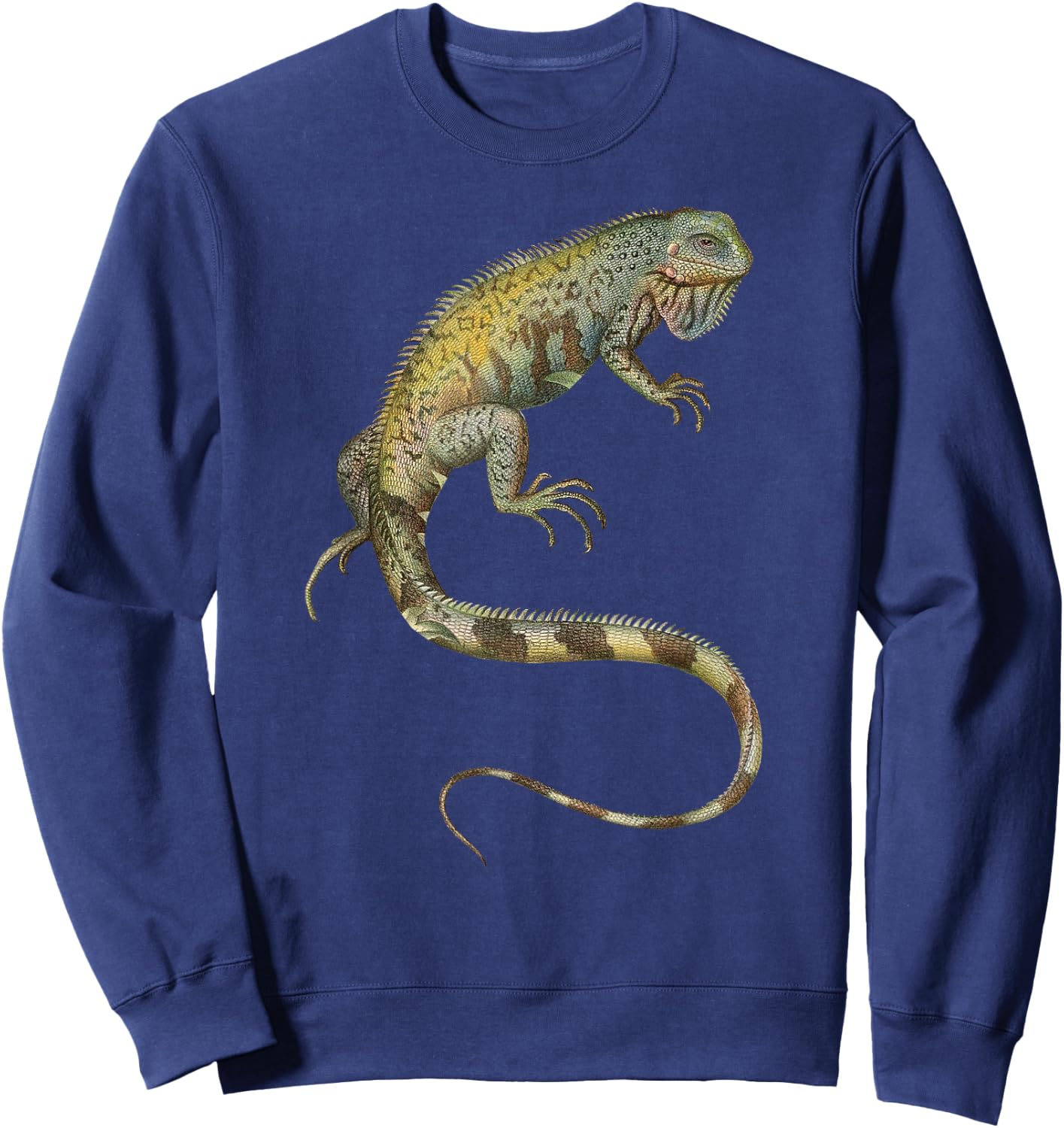 Iguana Tropical Lizard Sweatshirt - Sweatshirt | Navy