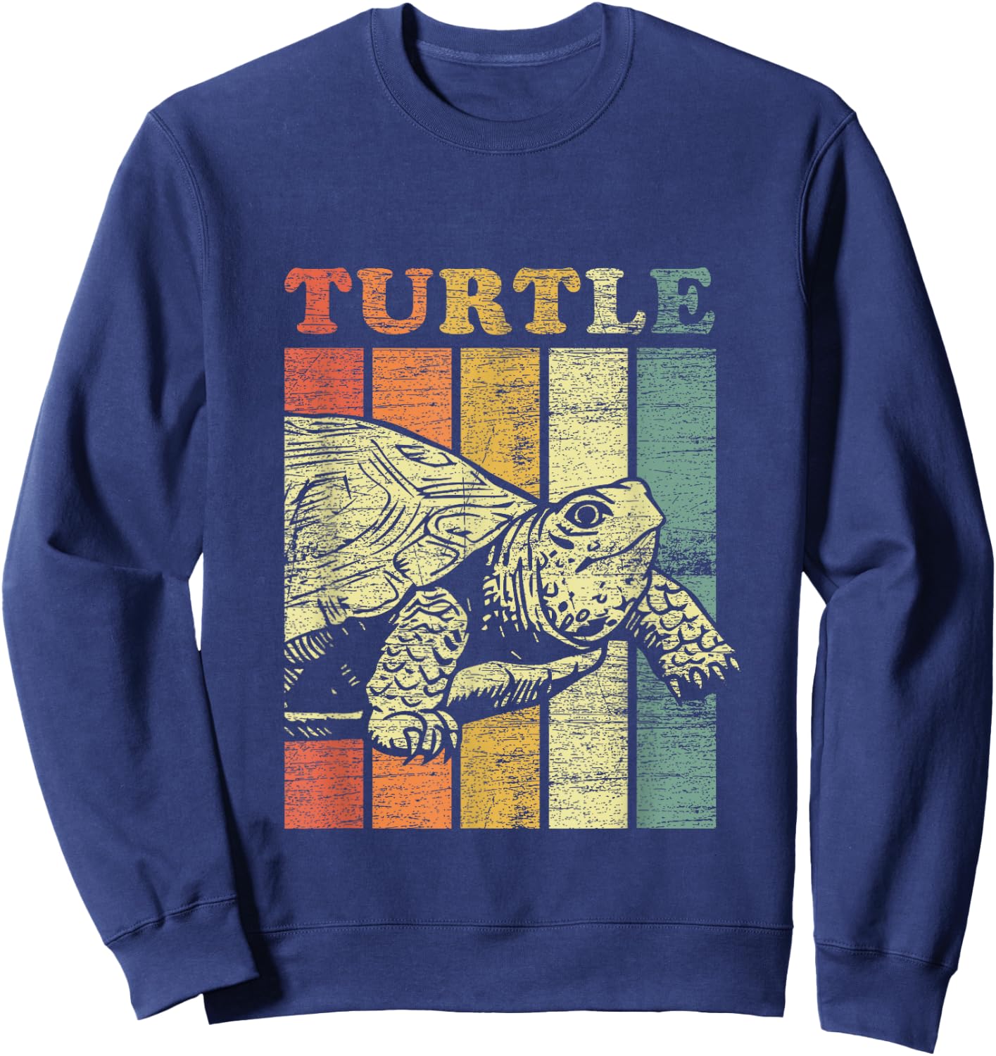Retro Turtle Sweatshirt - Sweatshirt | Navy