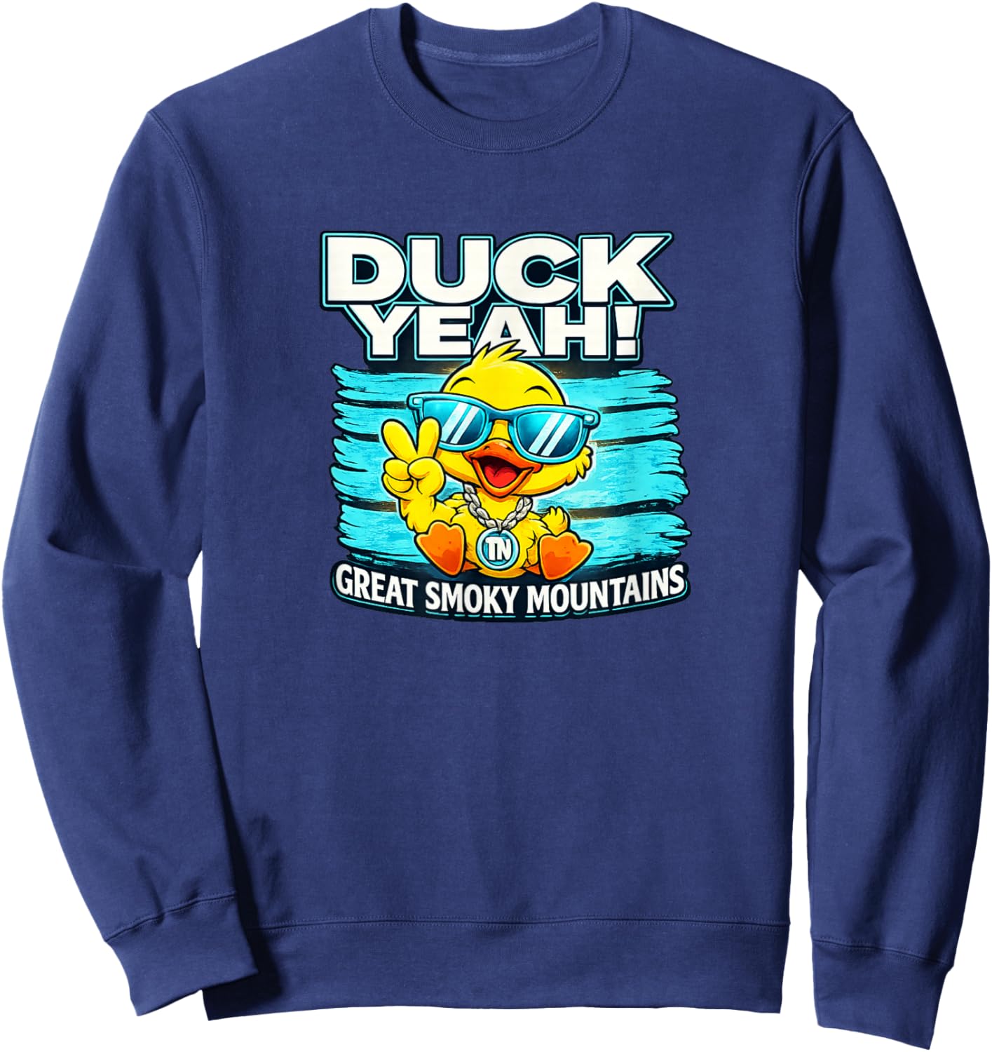 Duck Yeah Smoky Mountains Sweatshirt - Sweatshirt | Navy