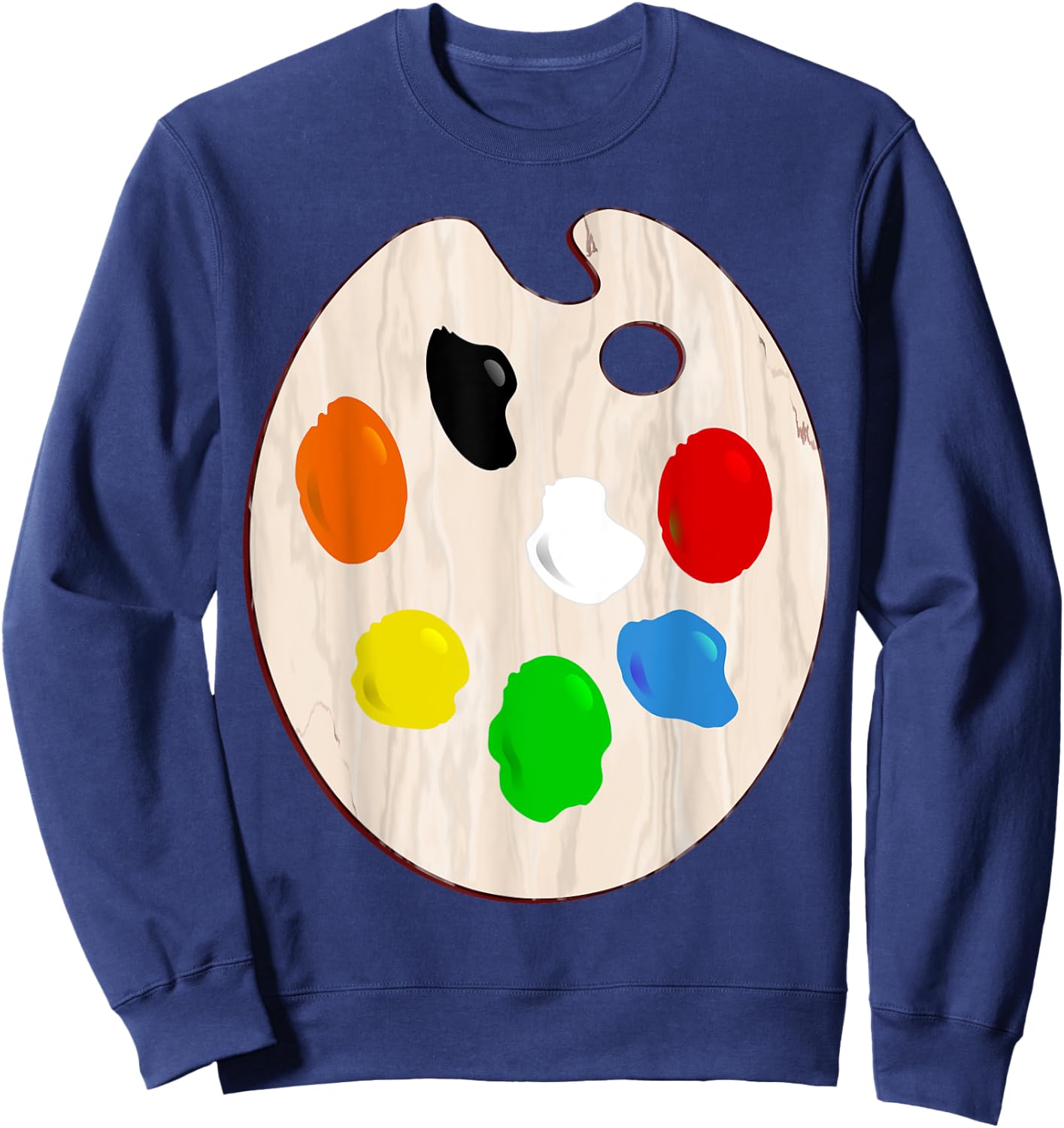 Painter Artist Paint Palette Costume Halloween Sweatshirt - Sweatshirt | Navy