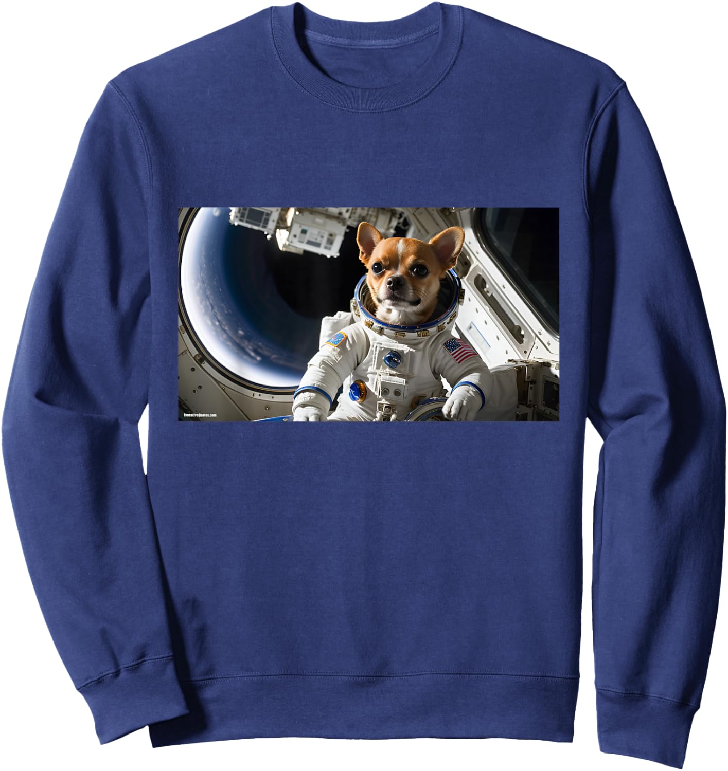 Chihuahua In Space Sweatshirt - Sweatshirt | Navy