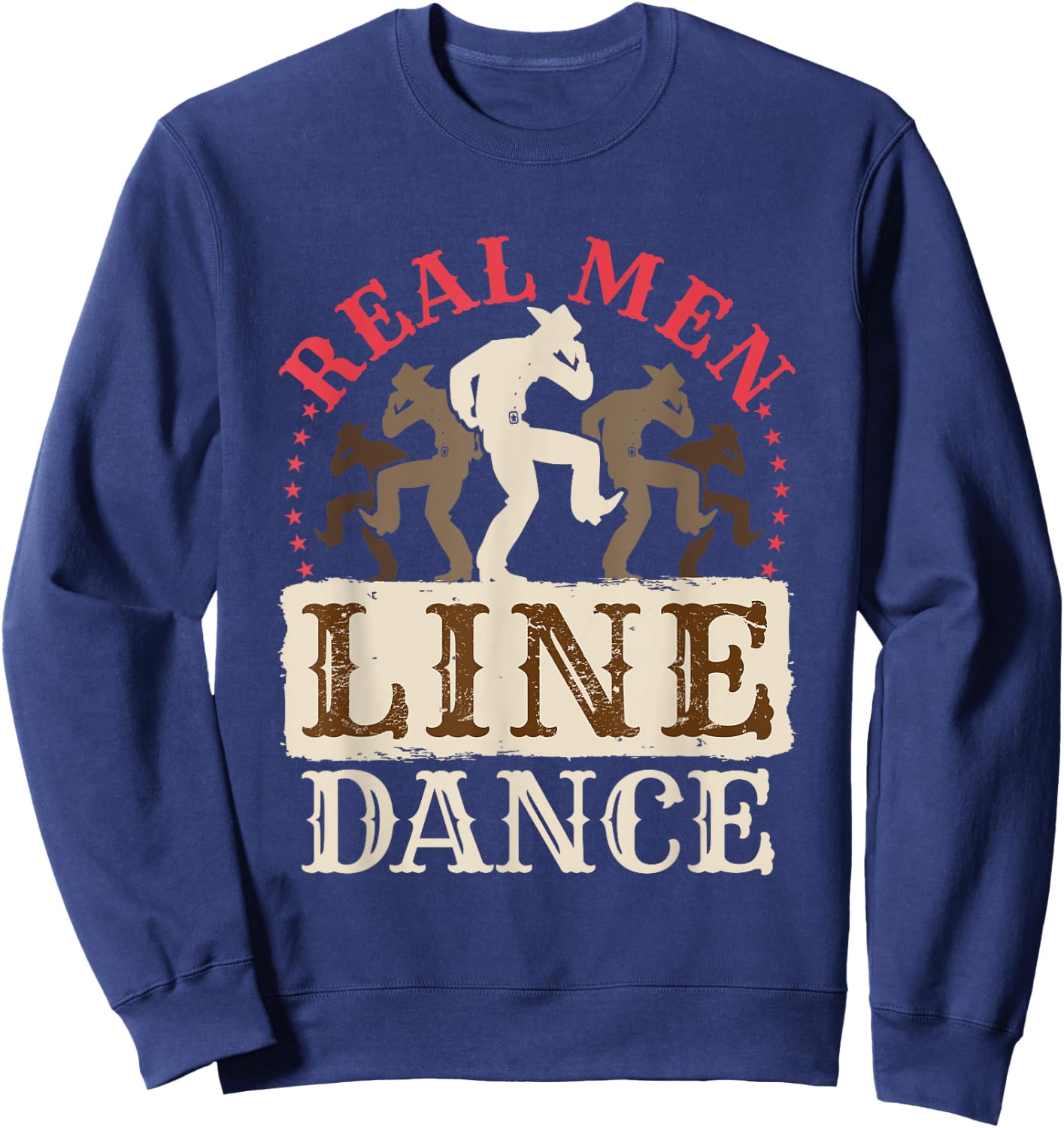 Real Men Line Dance Sweatshirt - Sweatshirt | Navy