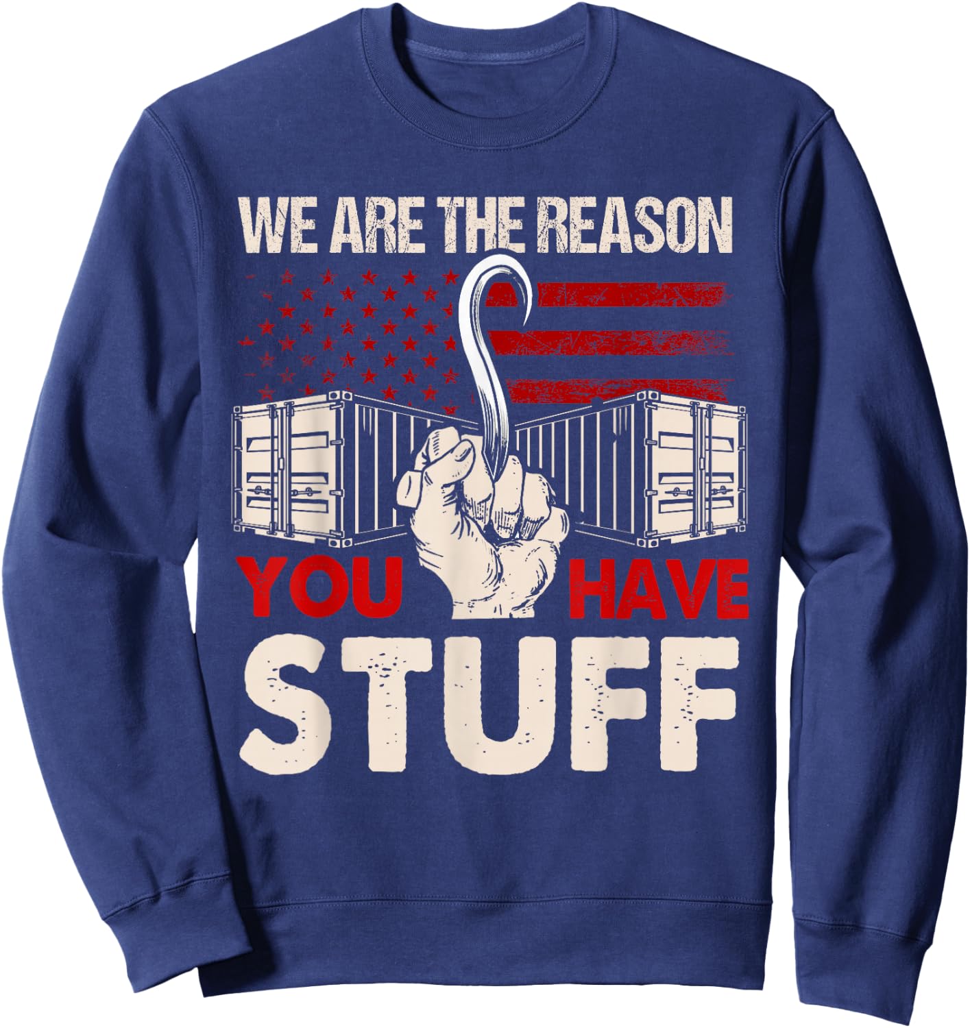 Longshoreman Dockworker Sweatshirt - Sweatshirt | Navy