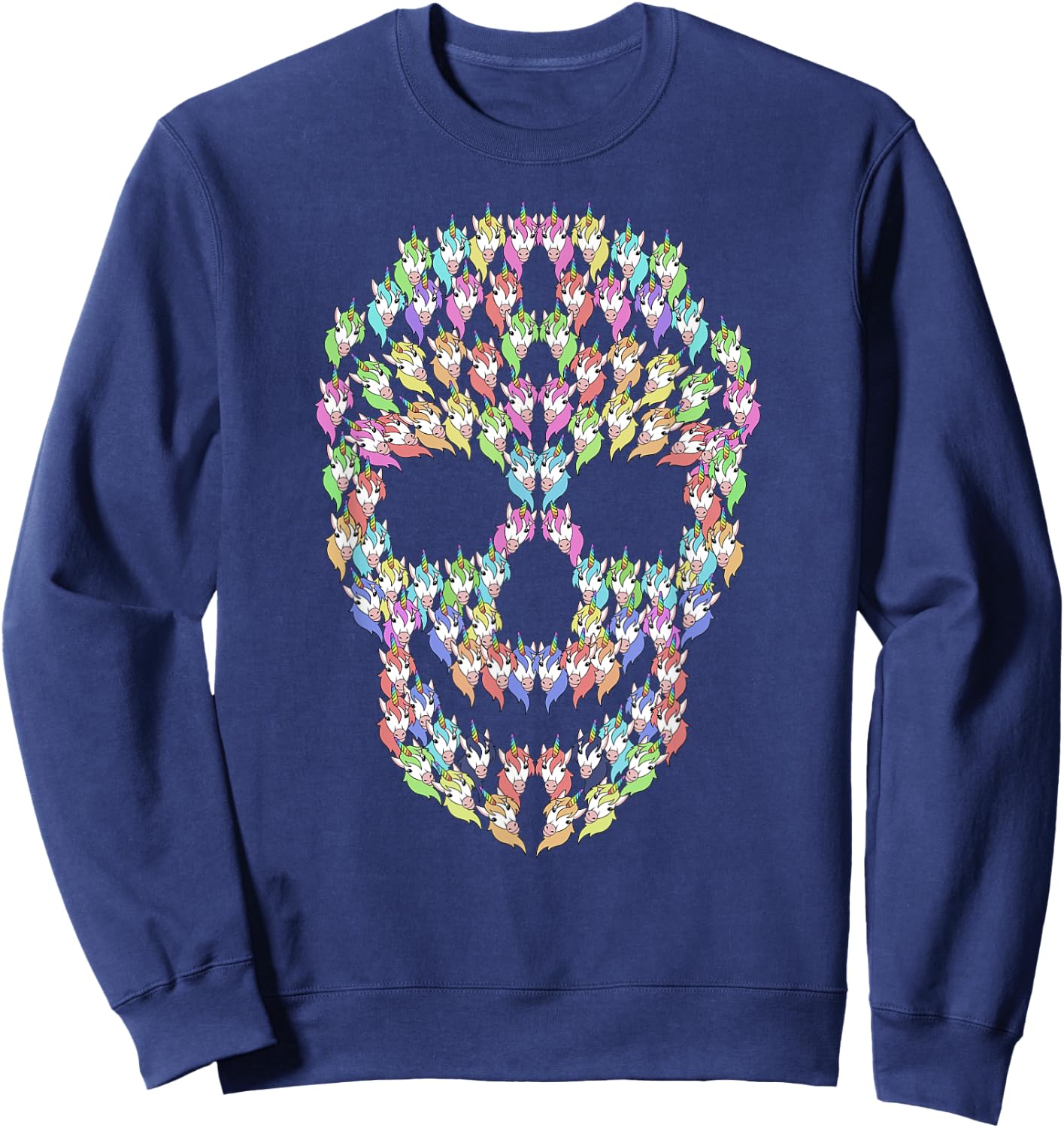 Unicorn Skull Sweatshirt - Sweatshirt | Navy