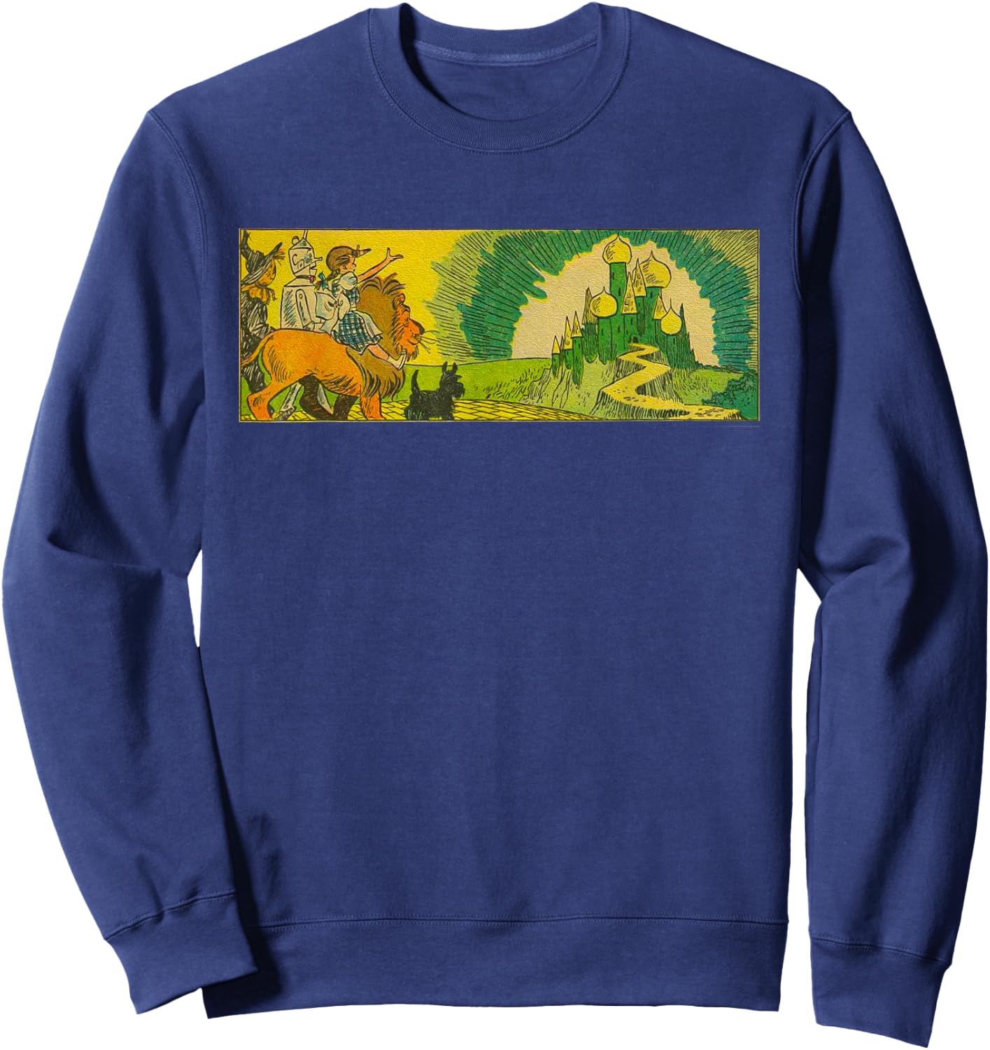 Tin Man Scarecrow Cowardly Lion Dorothy Toto Wizard of OZ Sweatshirt - Sweatshirt | Navy