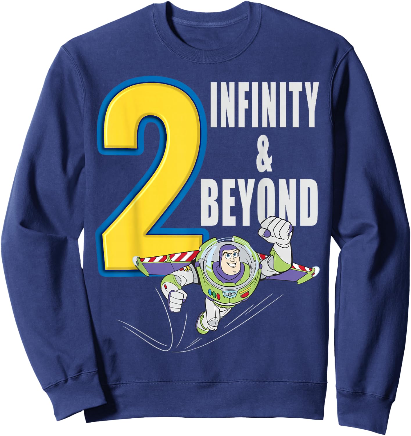 Disney Pixar Toy Story Buzz Lightyear Fly Quote Sweatshirt - Sweatshirt | Navy
