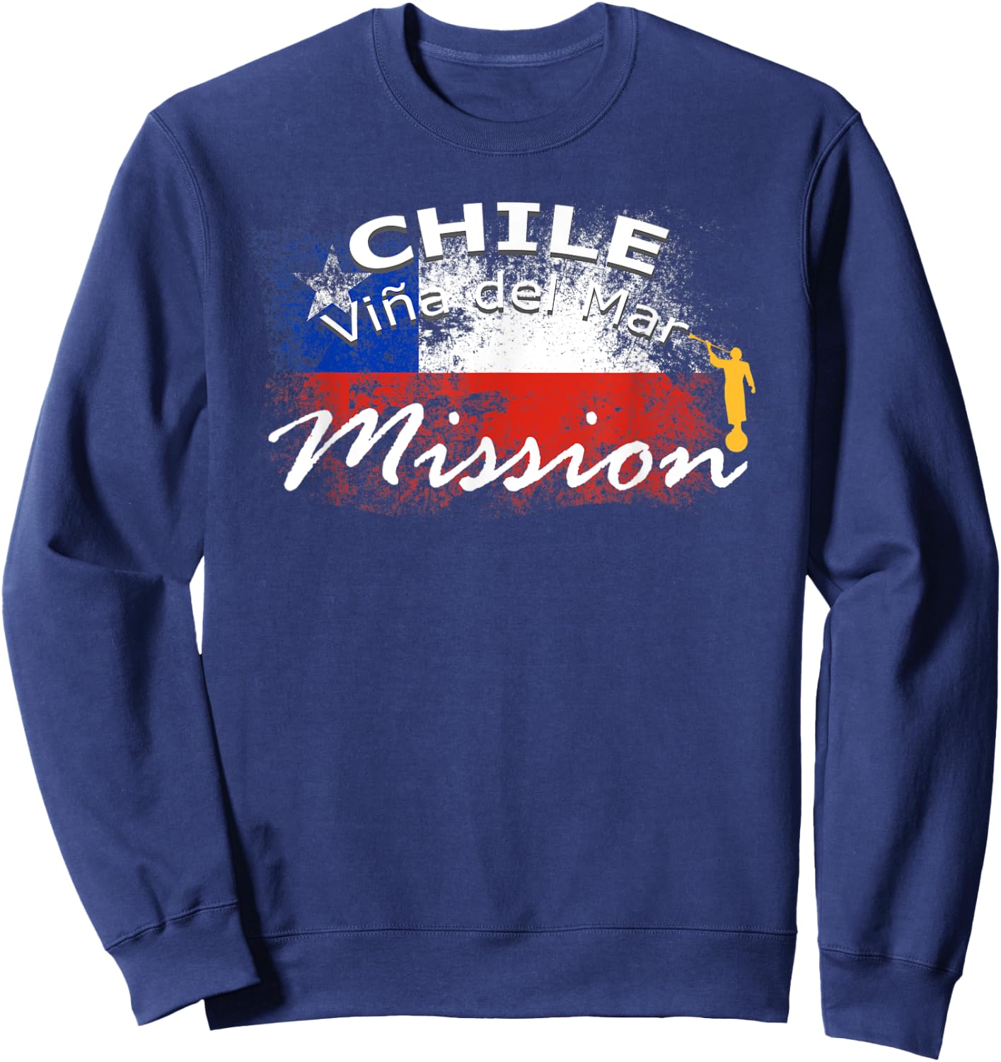 Chile Vina del Mar Mormon LDS Mission Missionary Gift Sweatshirt - Sweatshirt | Navy
