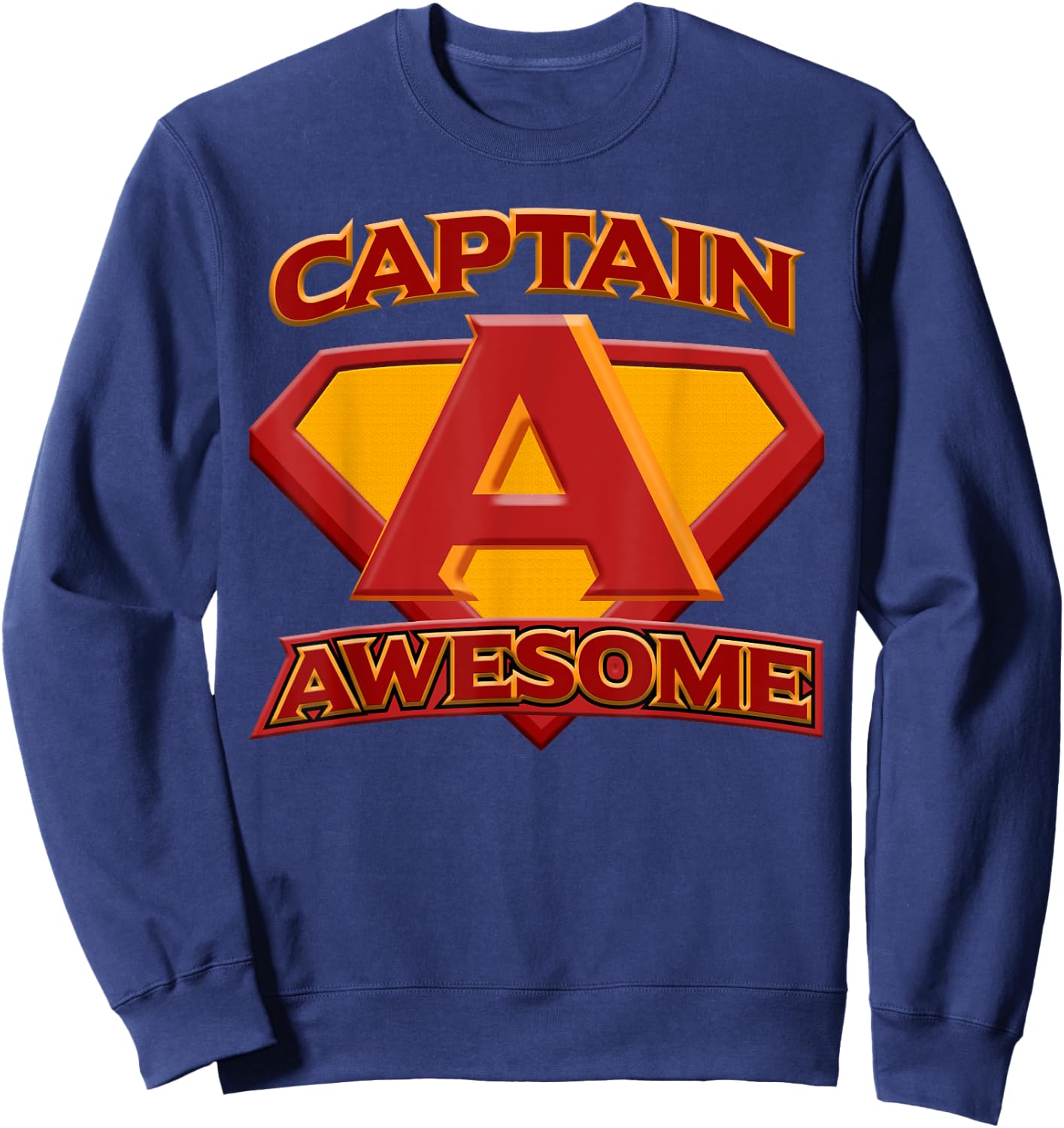 Funny t shirt, Captain AWESOME Sweatshirt - Sweatshirt | Navy