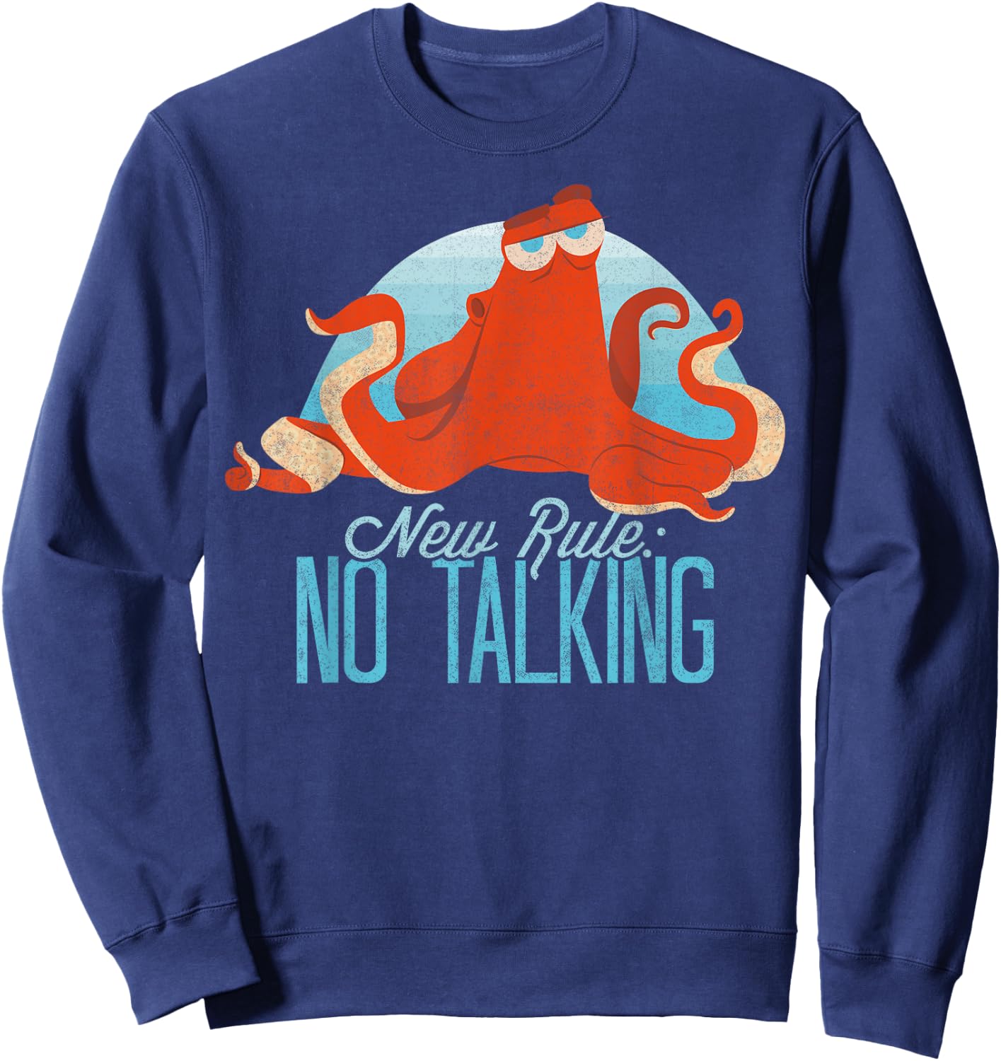 Disney Pixar Finding Dory Hank No Talking Sassy Portrait Sweatshirt - Sweatshirt | Navy