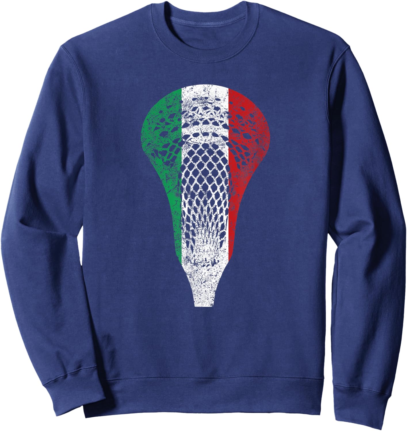 Italy Flag Italian Lacrosse Sweatshirt - Sweatshirt | Navy