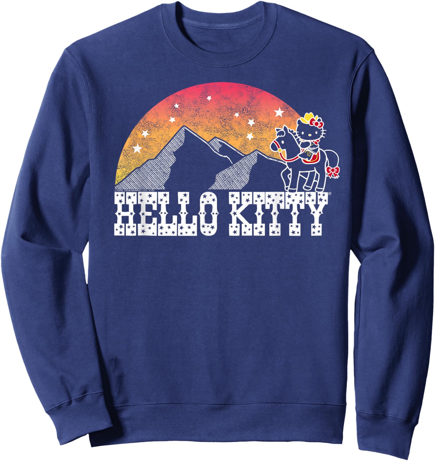 Hello Kitty Wild West Shirt Sweatshirt - Sweatshirt | Navy