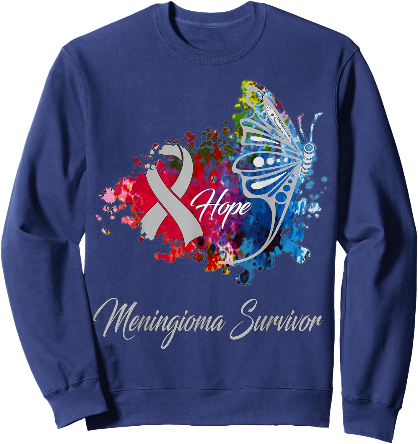 Meningioma Awareness Sweatshirt - Sweatshirt | Navy