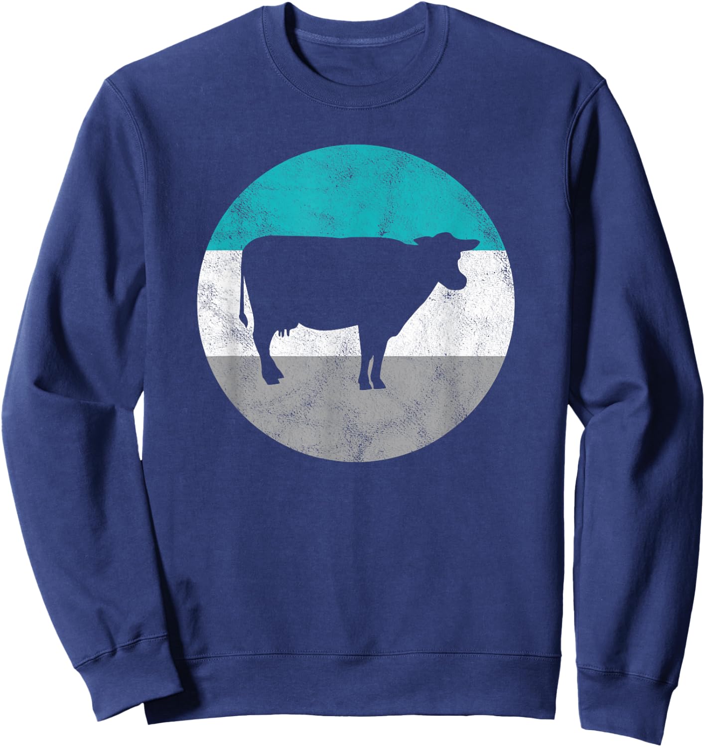 Cow Gift Shirt Women Boys & Girls Sweatshirt - Sweatshirt | Navy