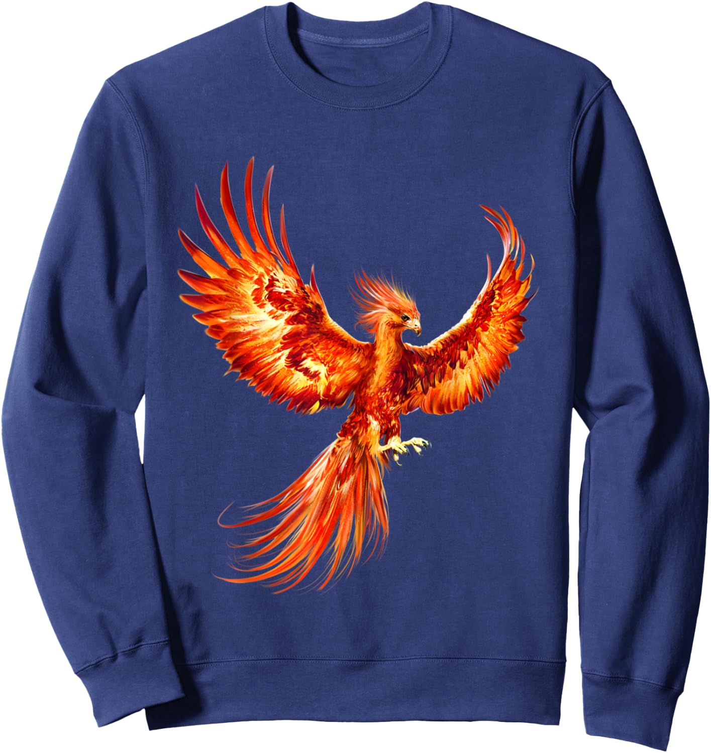 Rising Phoenix Fire Fenix Inspirational Fantasy Gift Sweatshirt - Sweatshirt | Navy