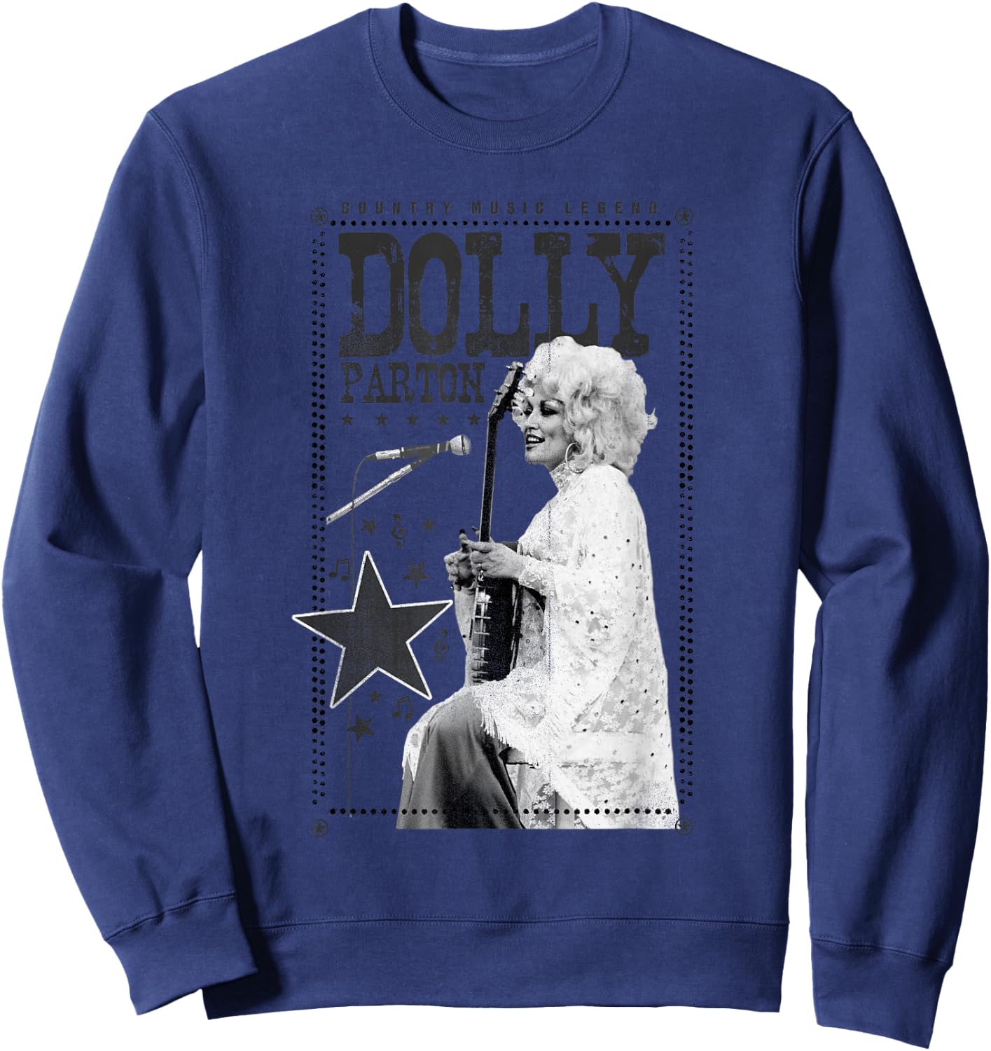 Dolly Parton Country Music Legend Sweatshirt - Sweatshirt | Navy